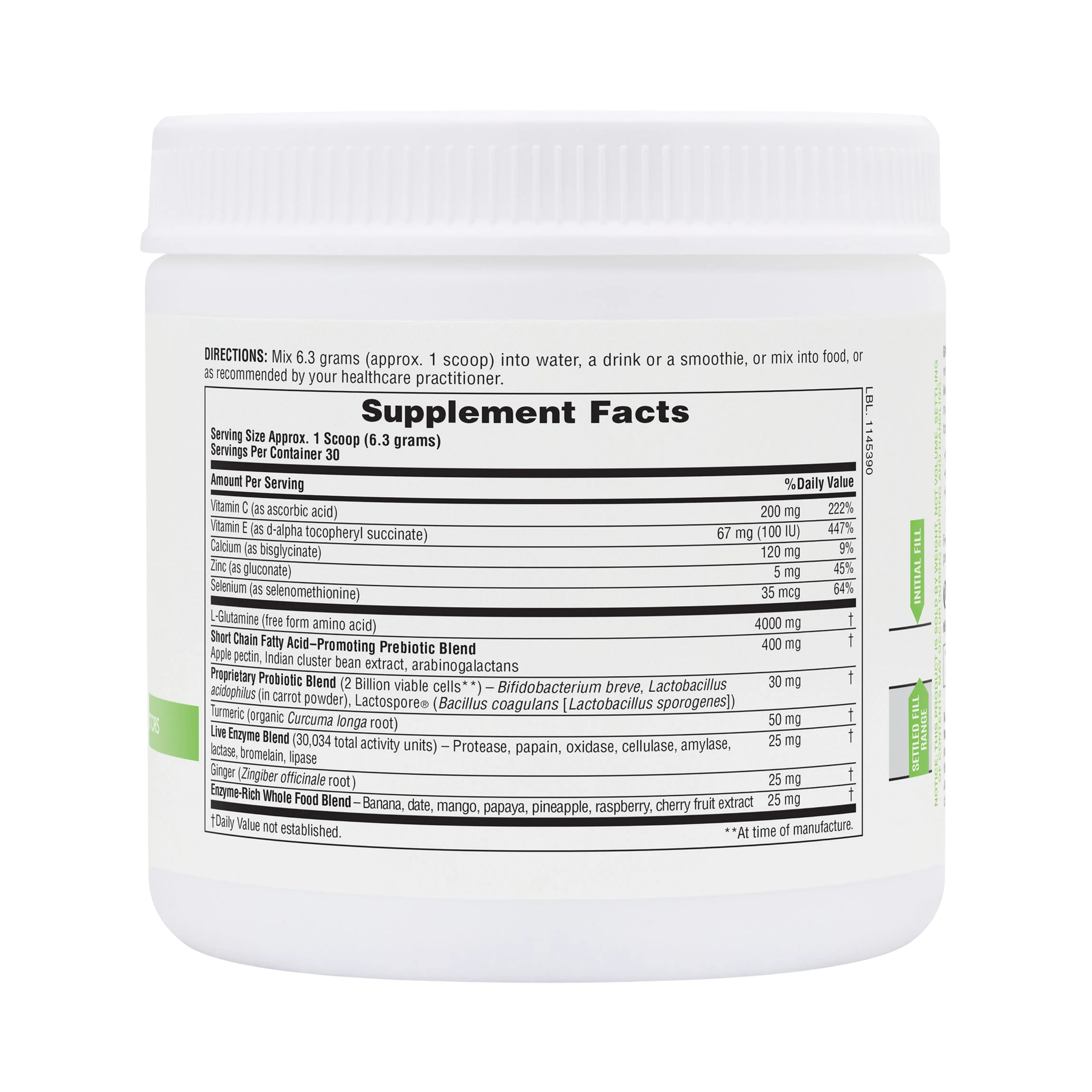 NaturesPlus, GI Natural Fast-Acting Powder, 0.38 Lb