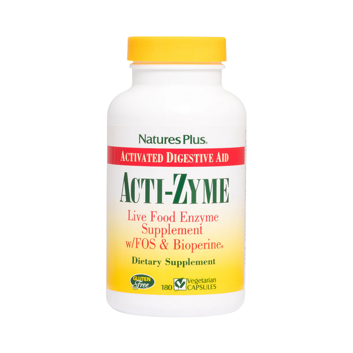 NaturesPlus, Acti-Zyme, 180 Vegan Capsules