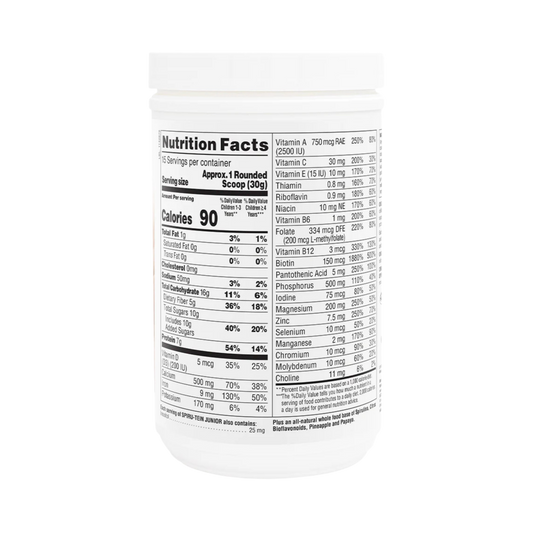 NaturesPlus, Spiru-Tein Junior, Nutritious Thick Shake Mix For Kids, Chocolate, 1 Lb