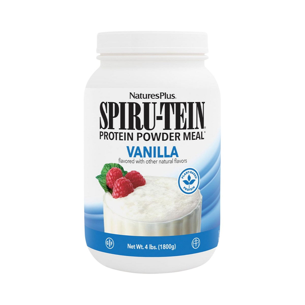 NaturesPlus, Spiru-Tein, Protein Powder Meal, Vanilla, 4 Lbs