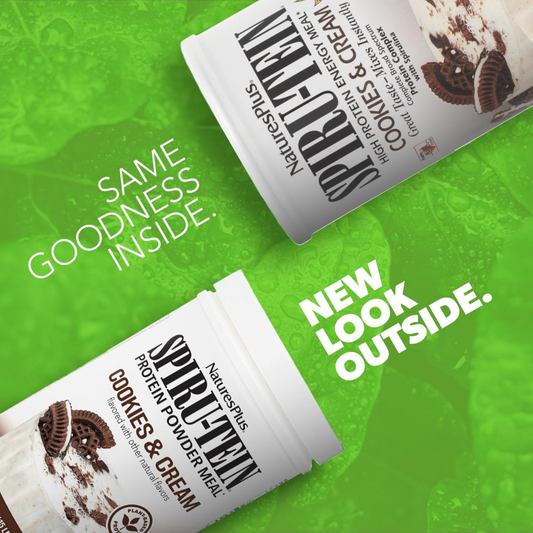 NaturesPlus, Spiru-Tein, Protein Powder Meal, Cookies & Cream, 1.15 Lbs