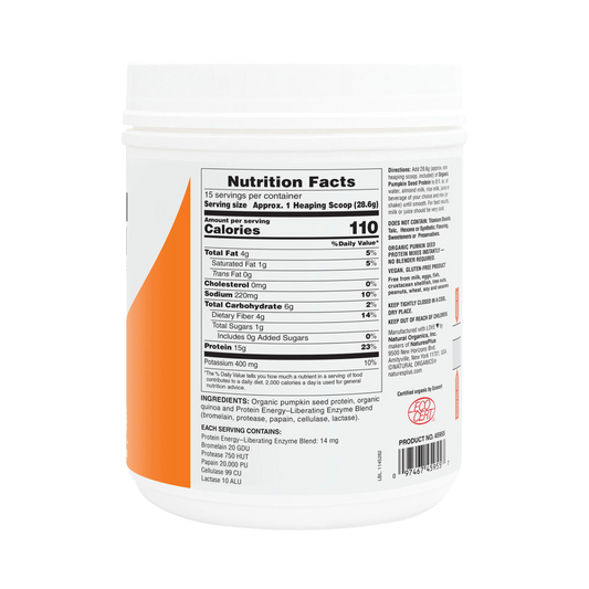 NaturesPlus, Pumpkin Seed Protein, 0.95 Lb Powder