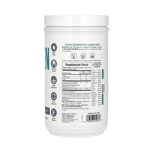 NaturesPlus, Collagen Peptides, 0.65 Lb