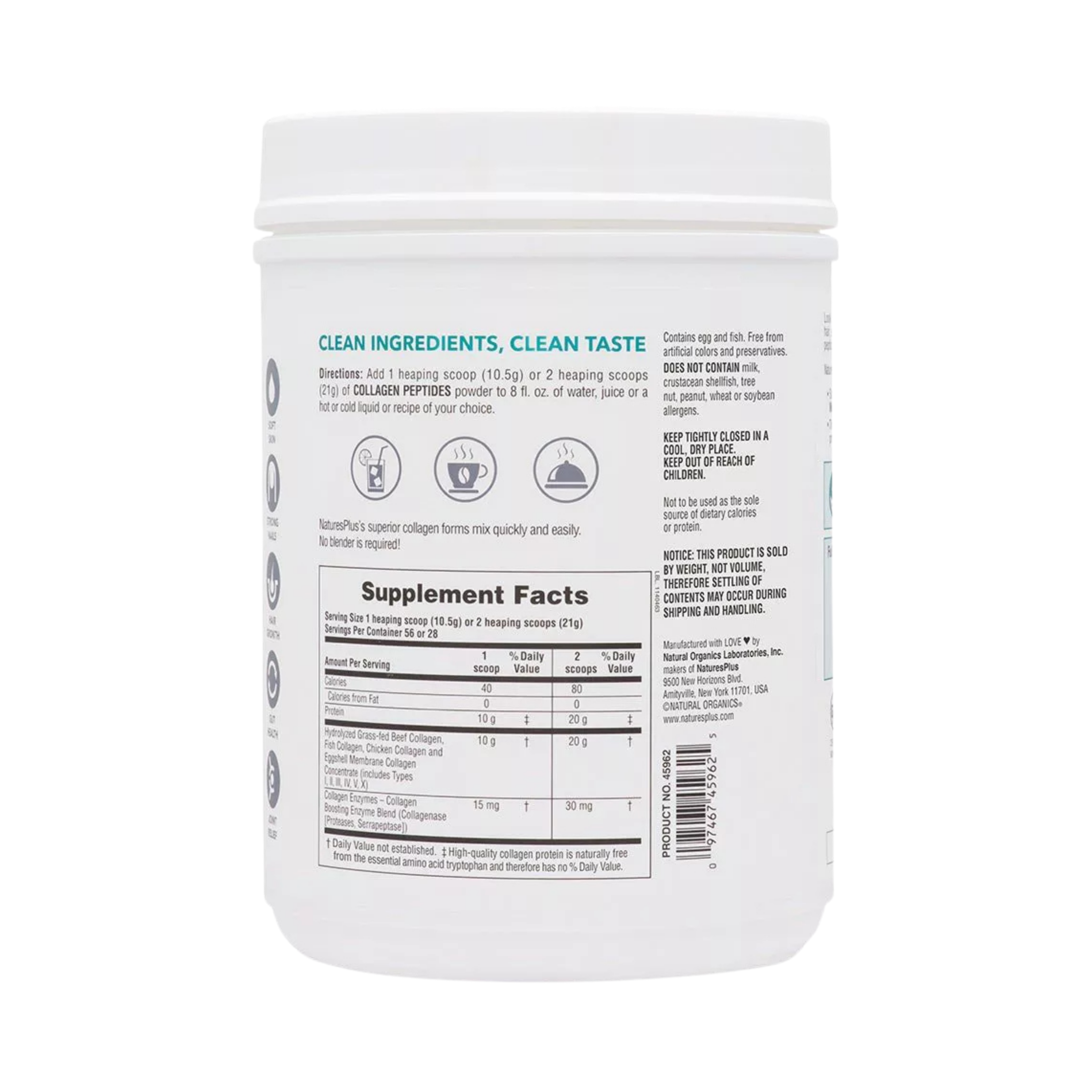 NaturesPlus, Collagen Peptides, 1.3 Lbs