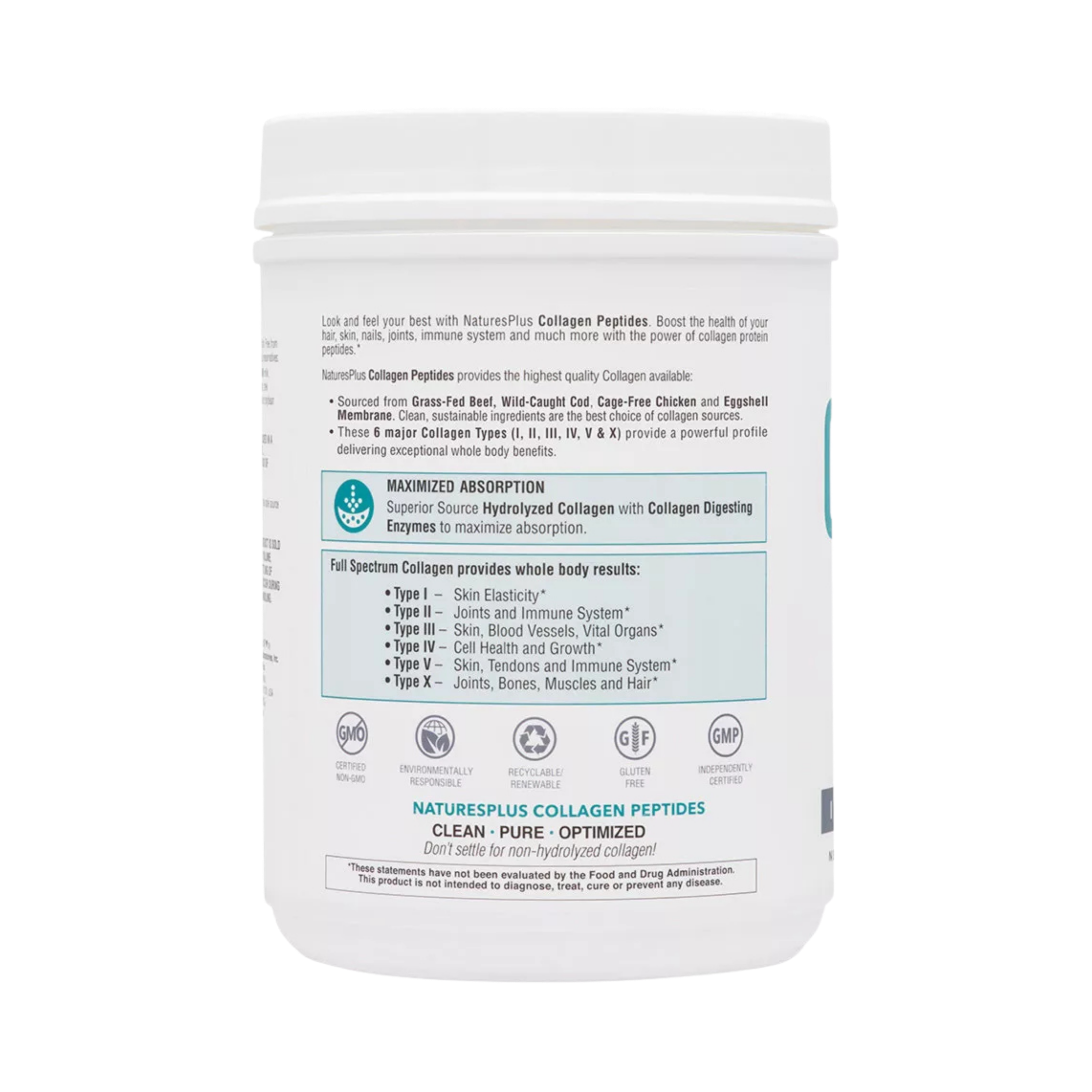 NaturesPlus, Collagen Peptides, 1.3 Lbs