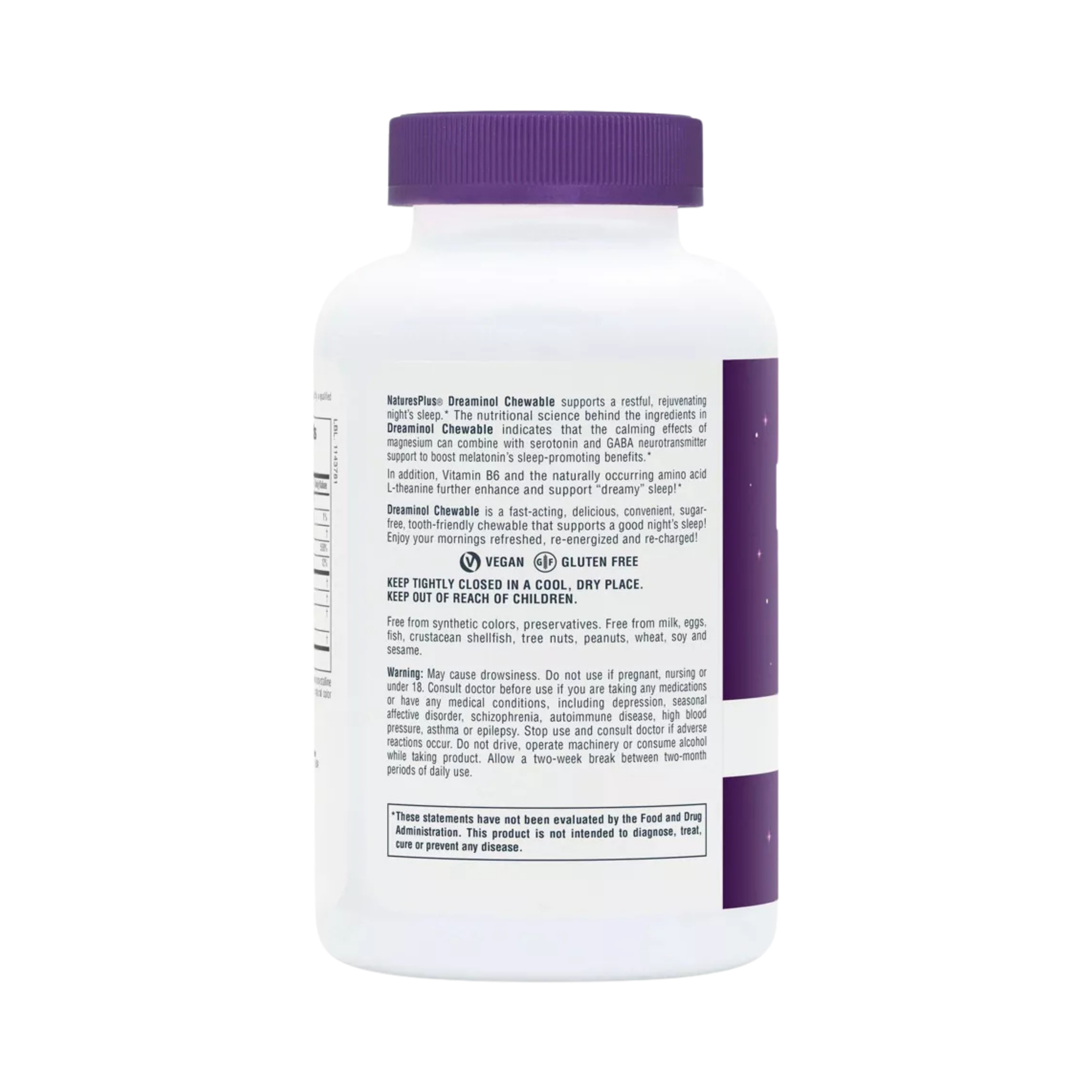NaturesPlus, Dreaminol-Sleep Chewable-Berry Flavor, 90 Chewable
