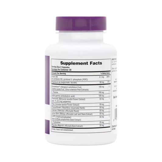 NaturesPlus, Dreaminol, Stress & Sleep Complex, Melatonin Free, 60 Capsules