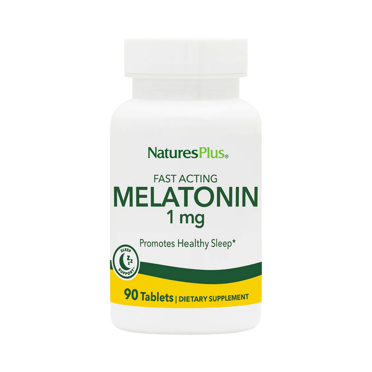 NaturesPlus, Fast Acting Melatonin, 1 Mg, 90 Tablets