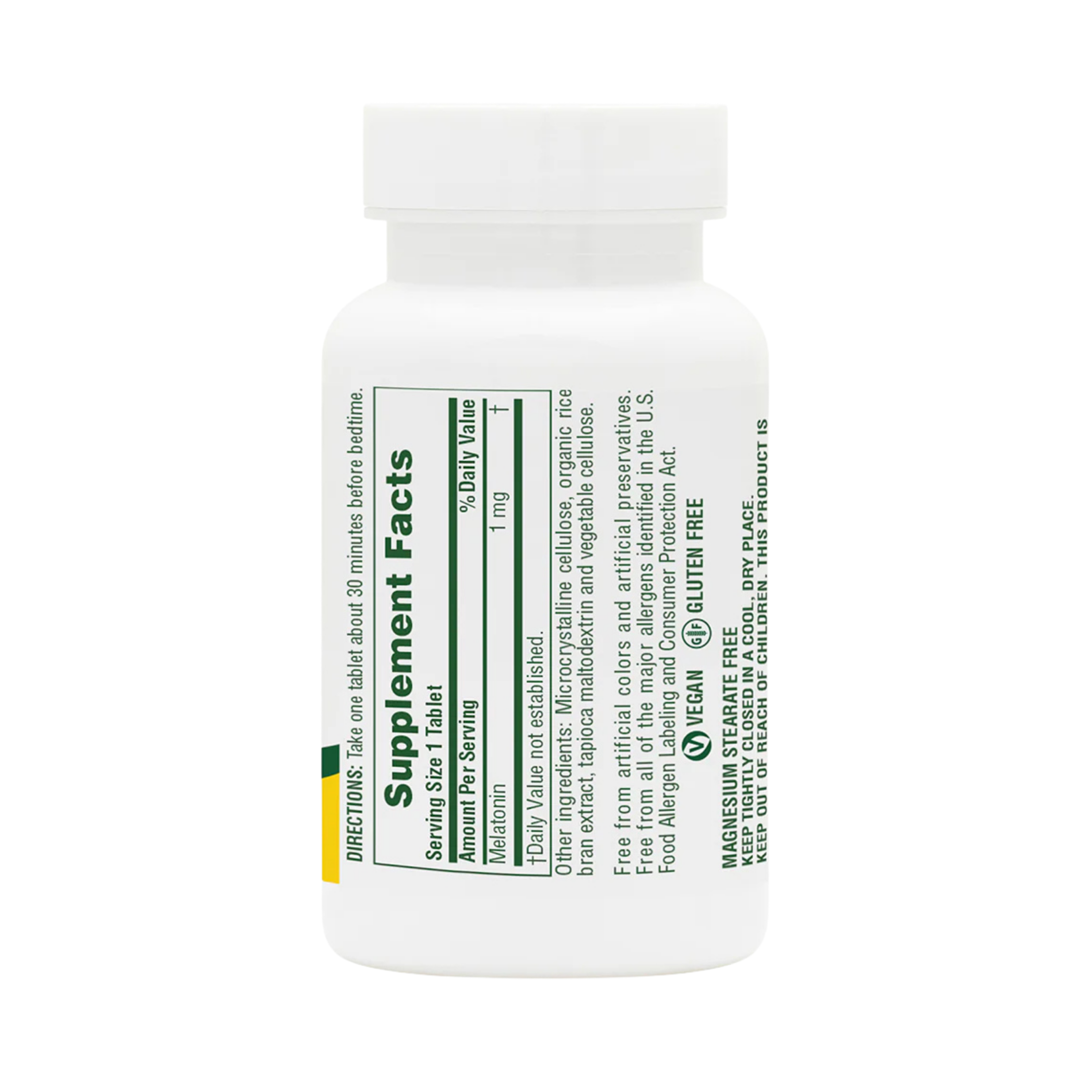 NaturesPlus, Fast Acting Melatonin, 1 Mg, 90 Tablets