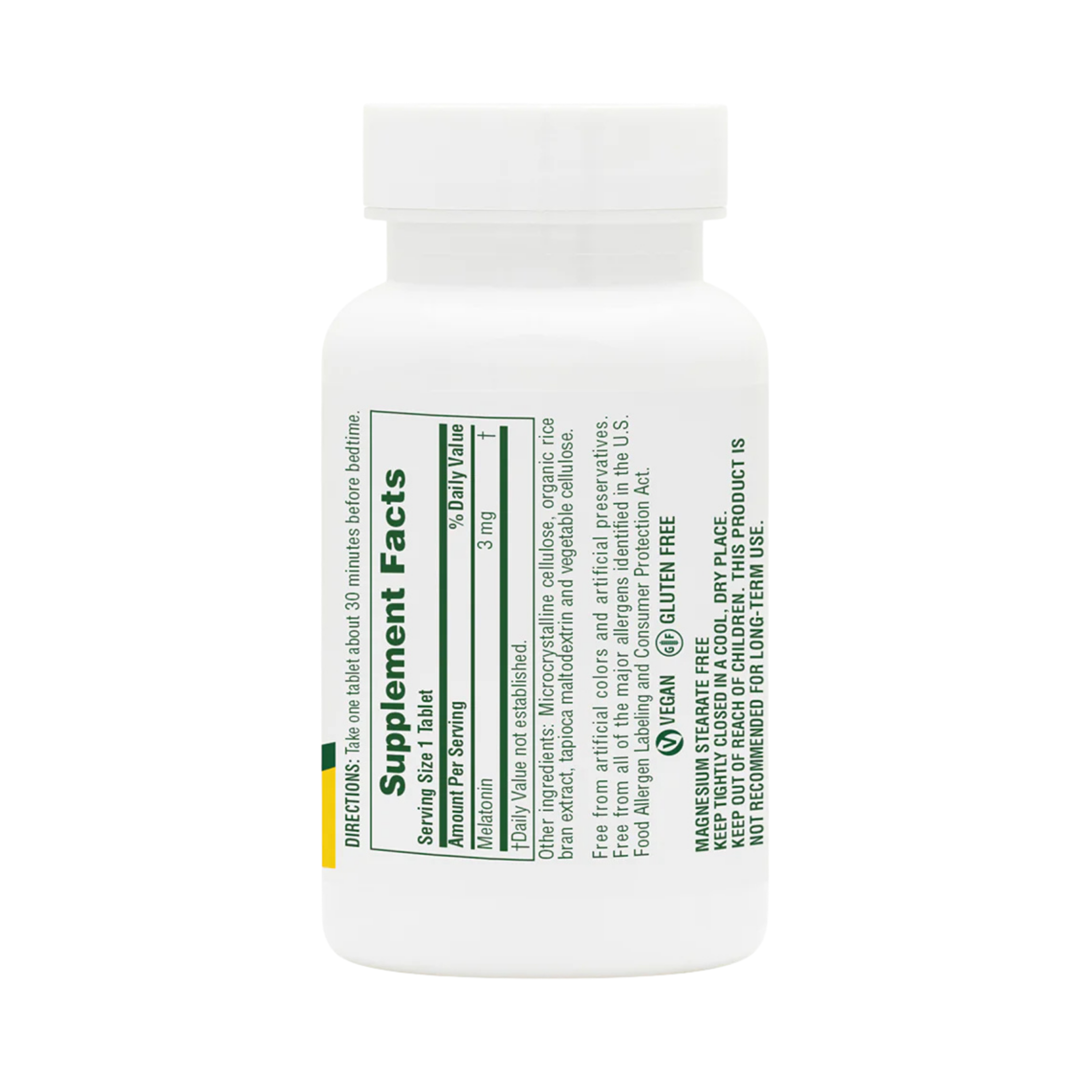 NaturesPlus, Fast Acting Melatonin, 3 Mg, 90 Tablets