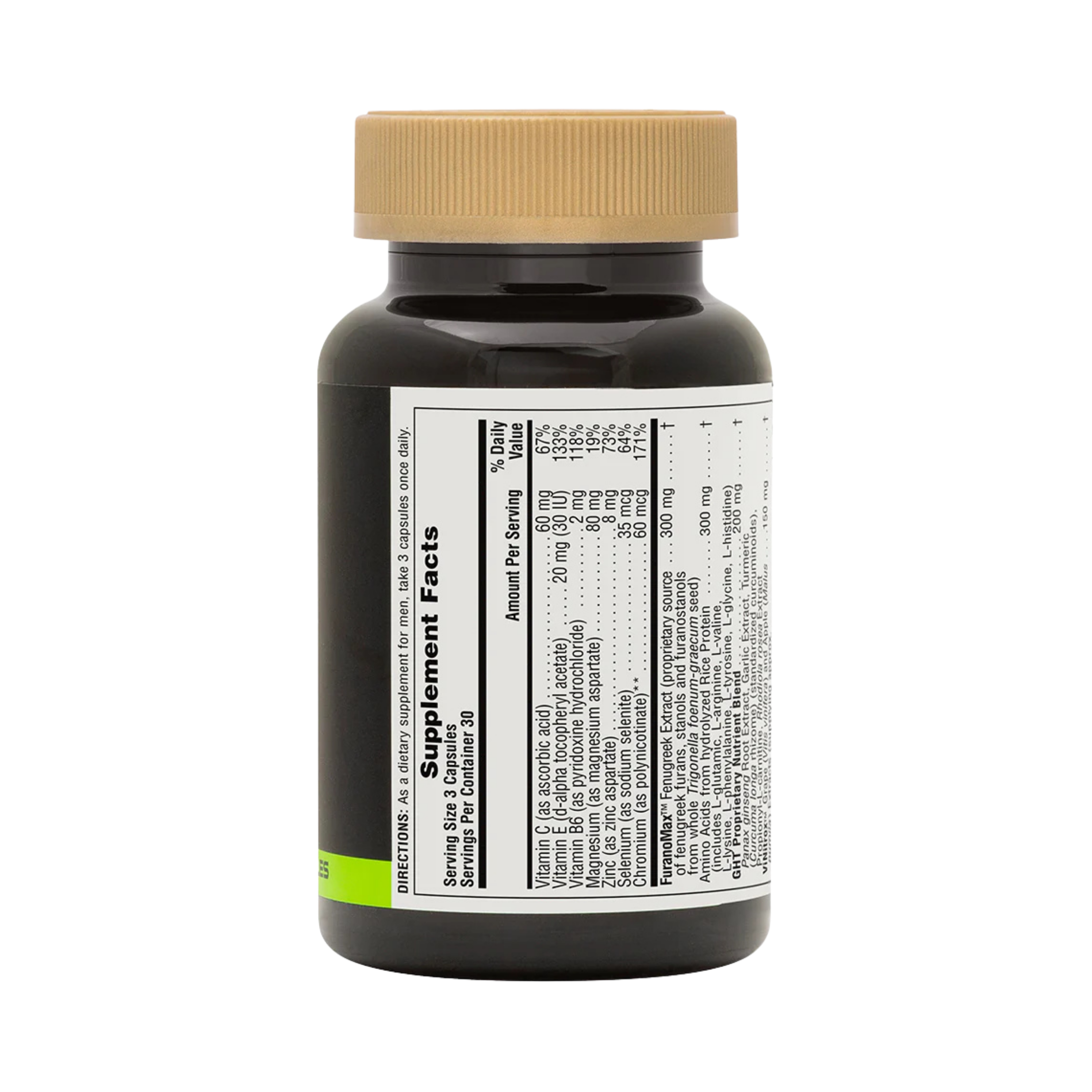 NaturesPlus, GHT Male, Human Growth Hormone And Testosterone Support For Men, 90 Vegetarian Capsules