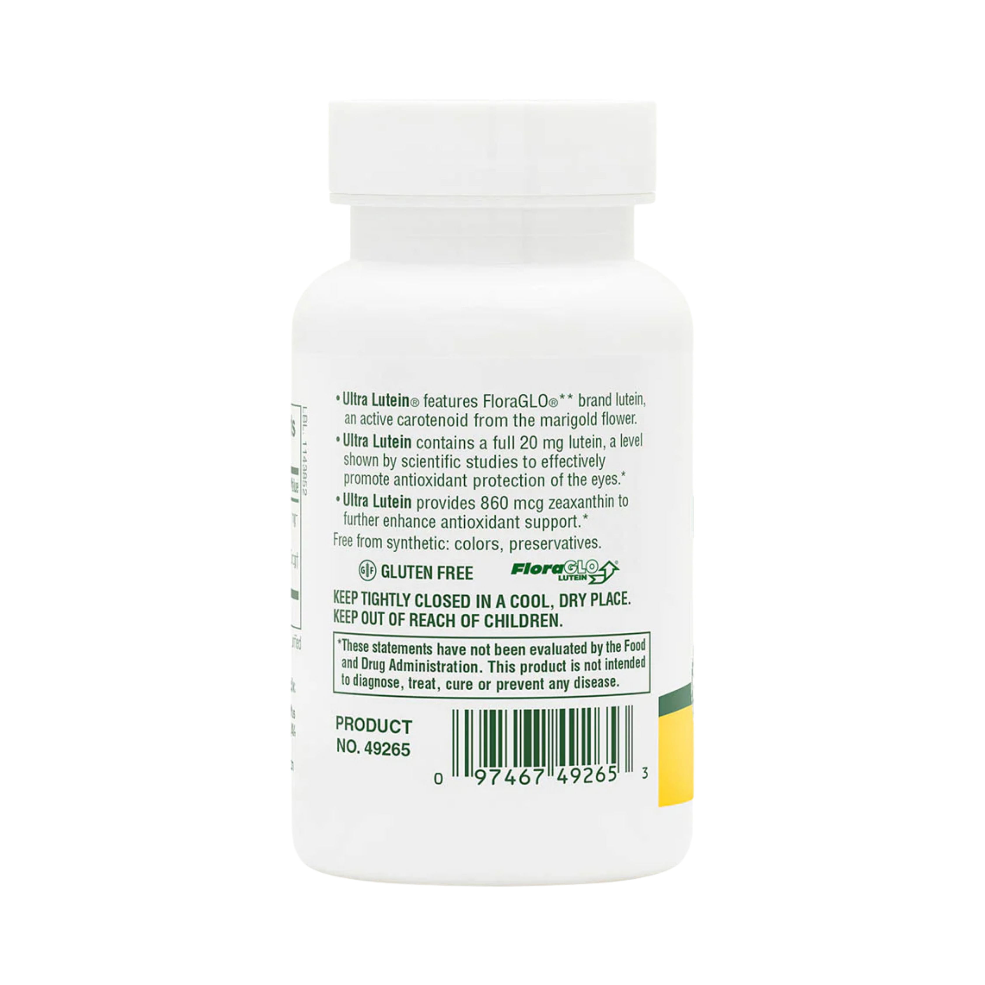 NaturesPlus, Ultra Lutein with Zeaxanthin, 20 Mg, 60 Softgels