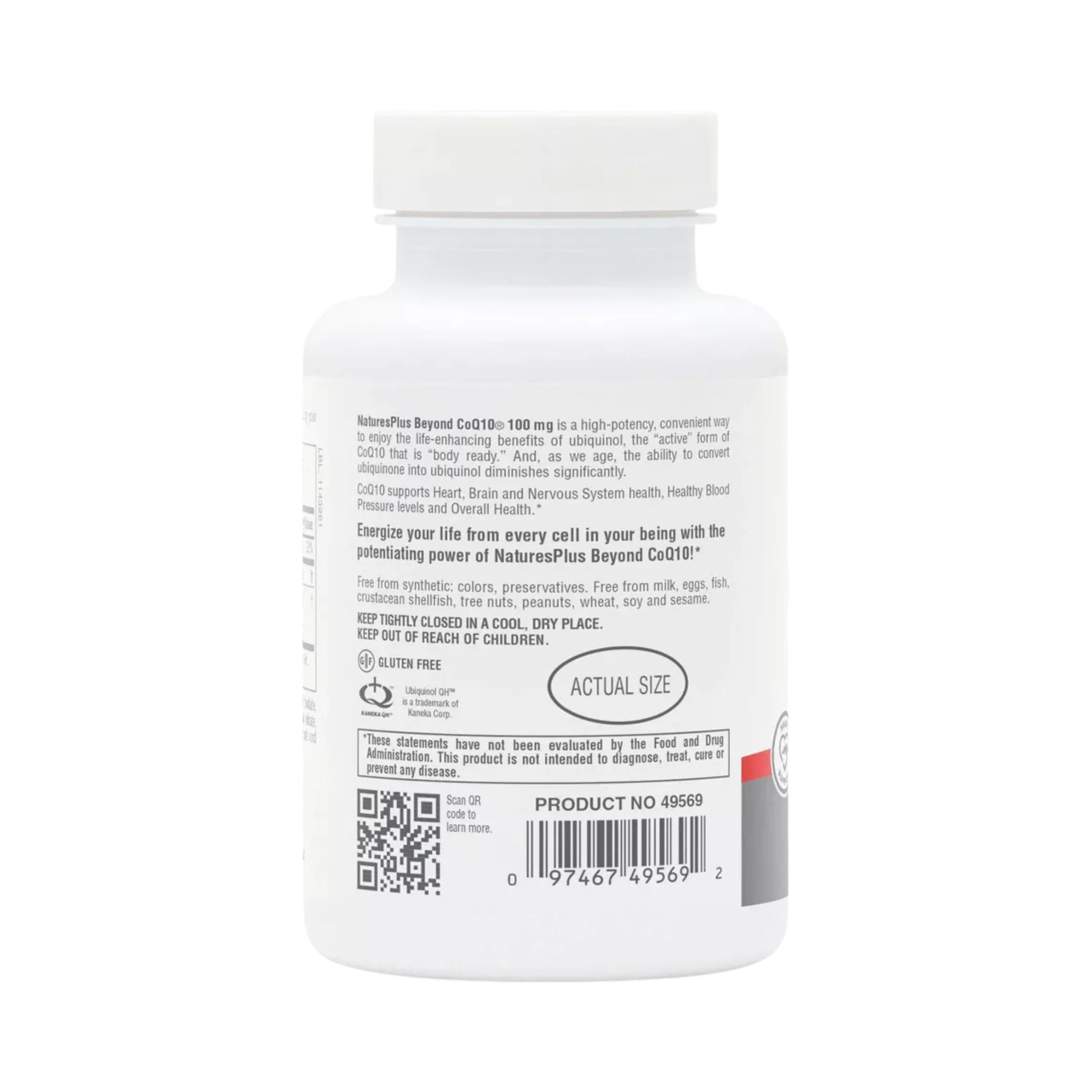 NaturesPlus, Beyond CoQ10 Ubiquinol, 100 Mg, 60 Softgels