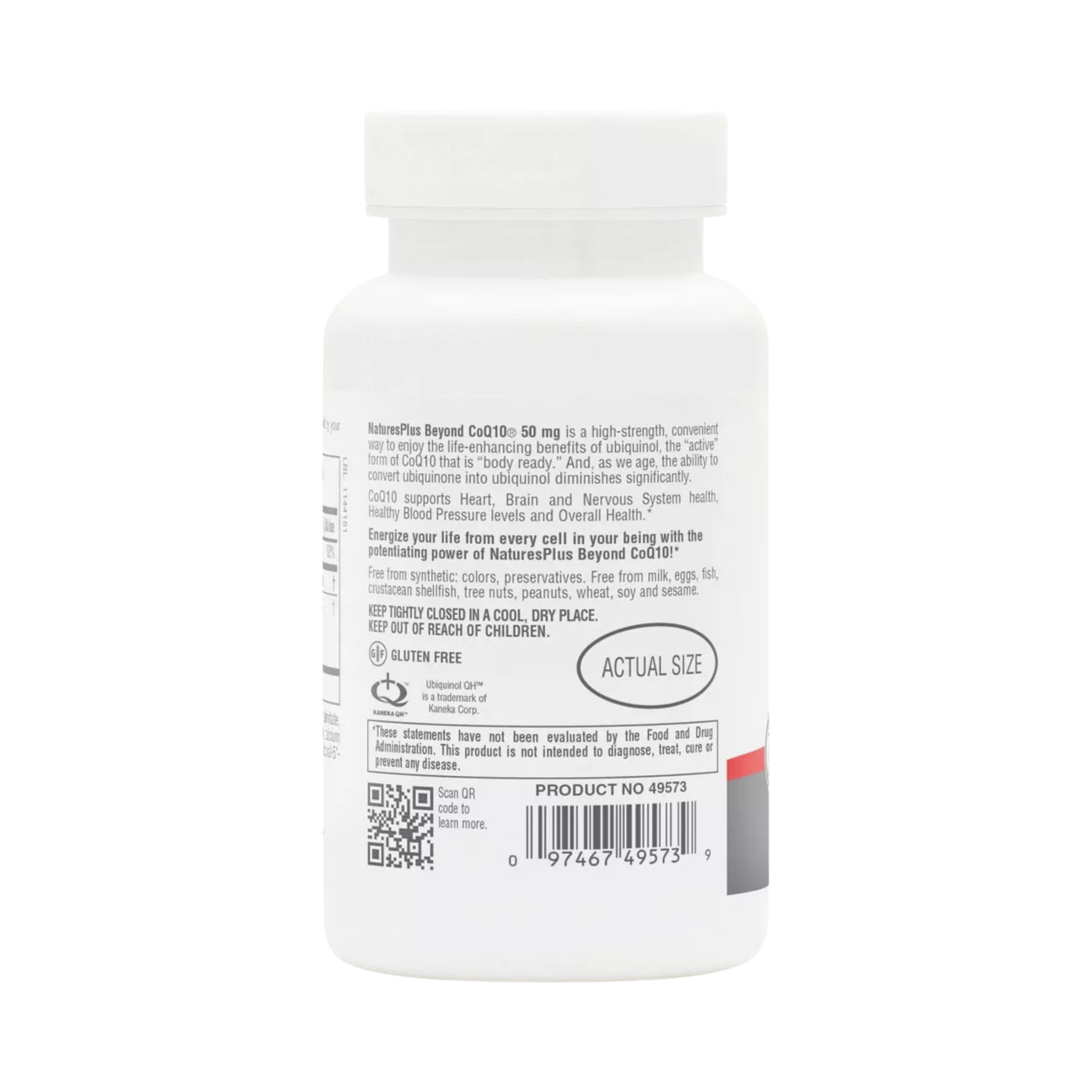 NaturesPlus, Beyond CoQ10 Ubiquinol, 50 Mg, 60 Softgels