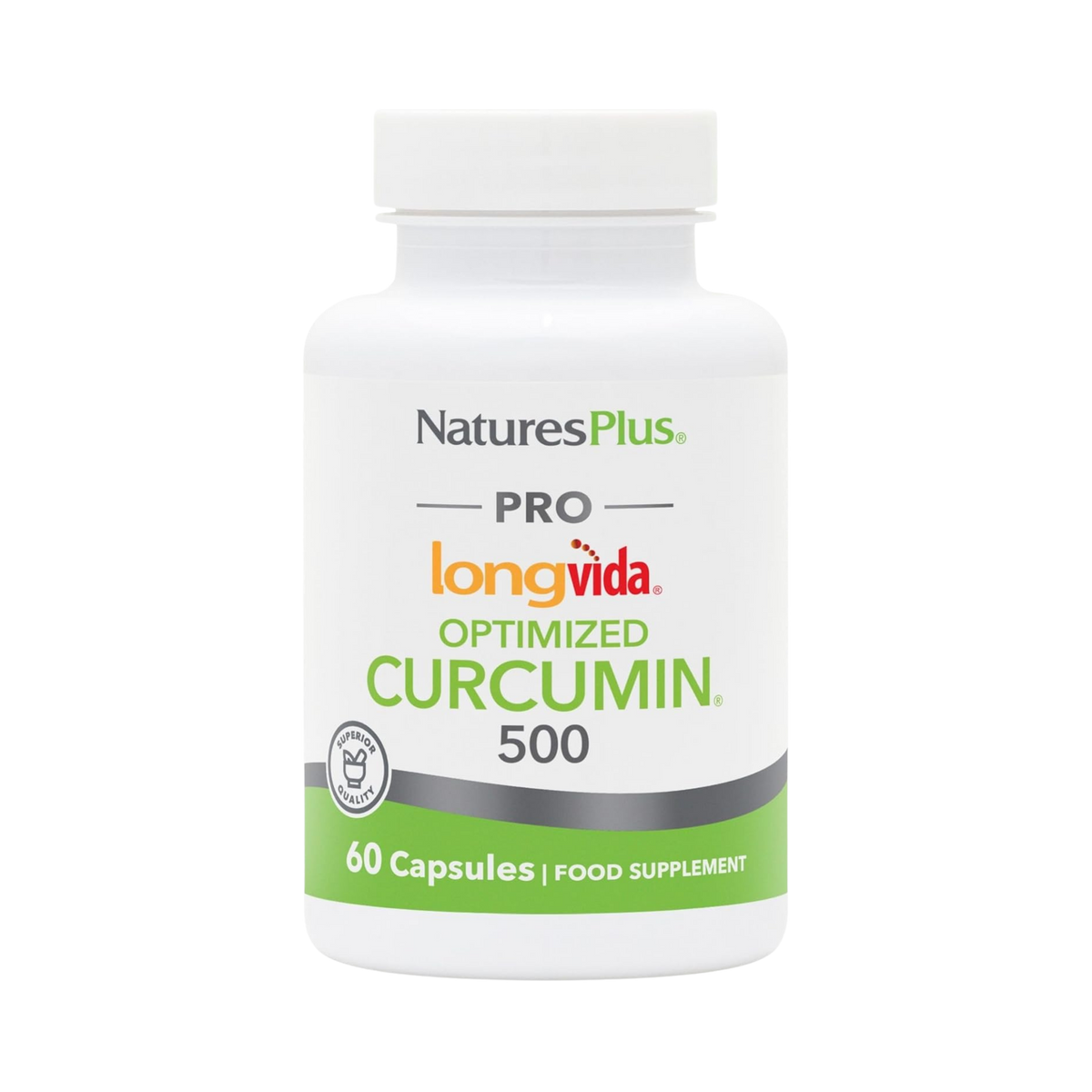 NaturesPlus, Pro Longvida, Curcumin, 500 Mg, 60 Capsules