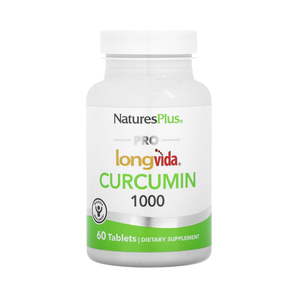 NaturesPlus, Pro Longvida Curcumin 1000, 1,000 Mg, 60 Tablets