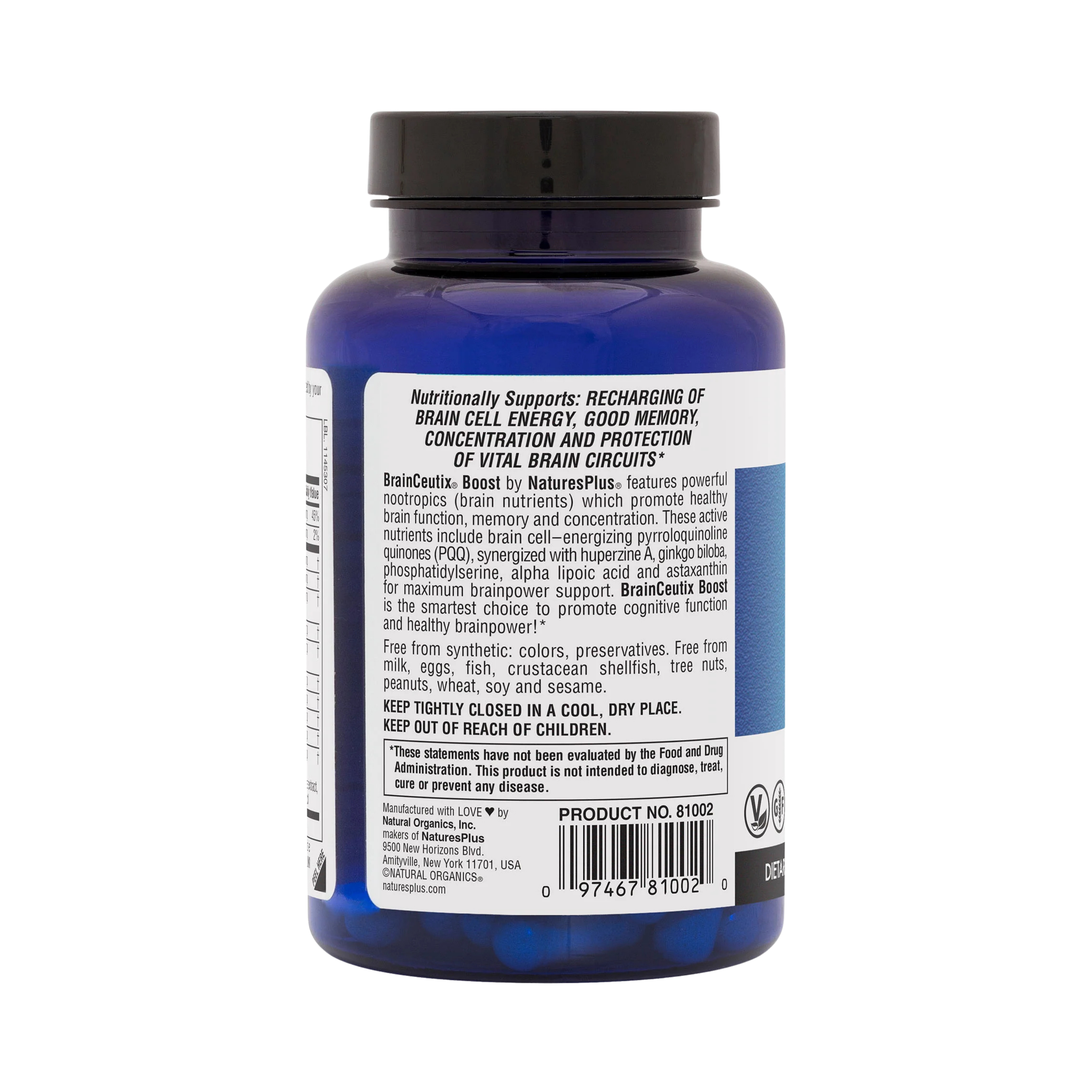 NaturesPlus, Brainceutix Boost, 90 Capsules