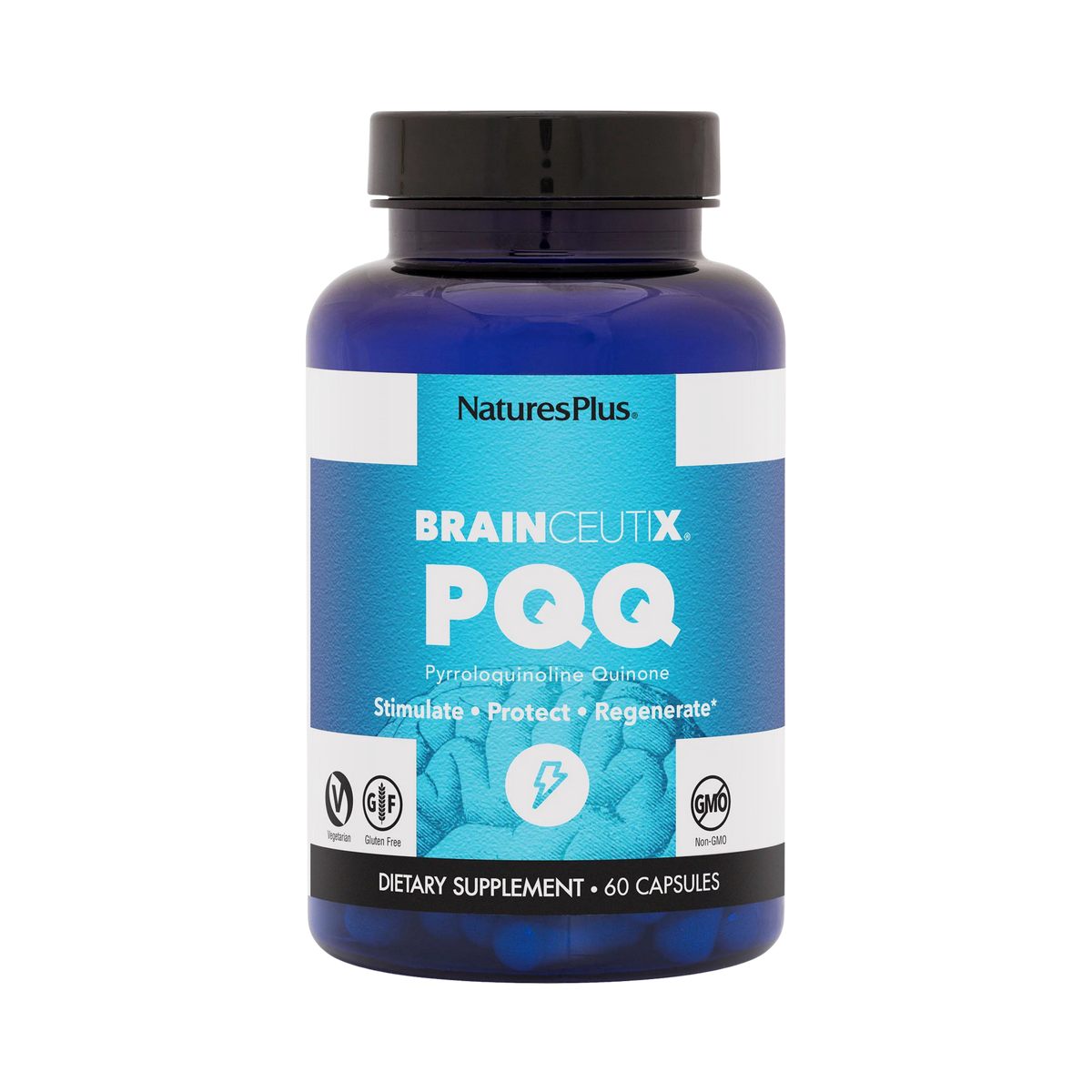 NaturesPlus, BrainCeutix PQQ, 20 Mg, 60 Capsules