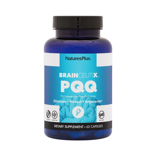 NaturesPlus, BrainCeutix PQQ, 20 Mg, 60 Capsules