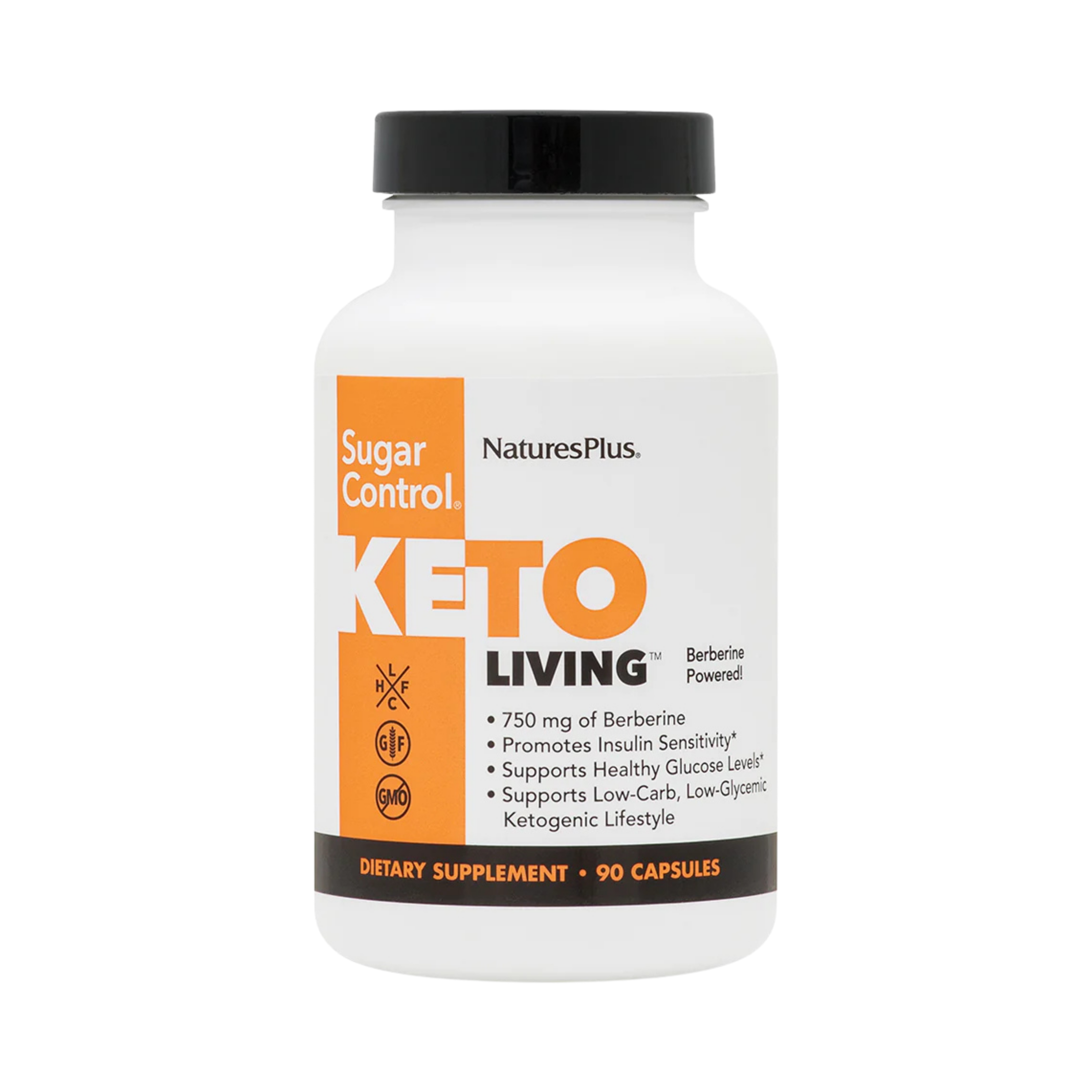 NaturesPlus, Keto Living, Sugar Control, 90 Capsules