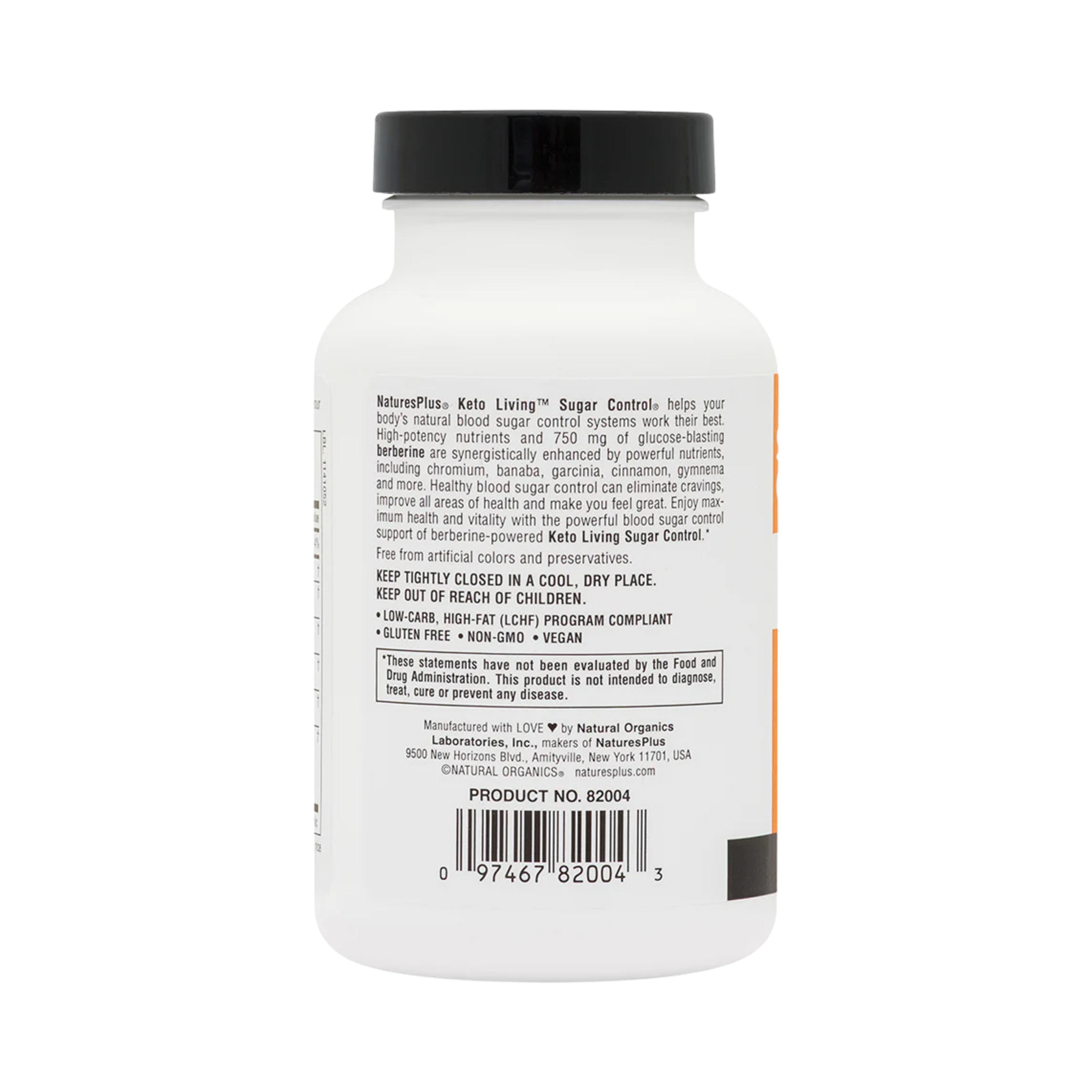 NaturesPlus, Keto Living, Sugar Control, 90 Capsules