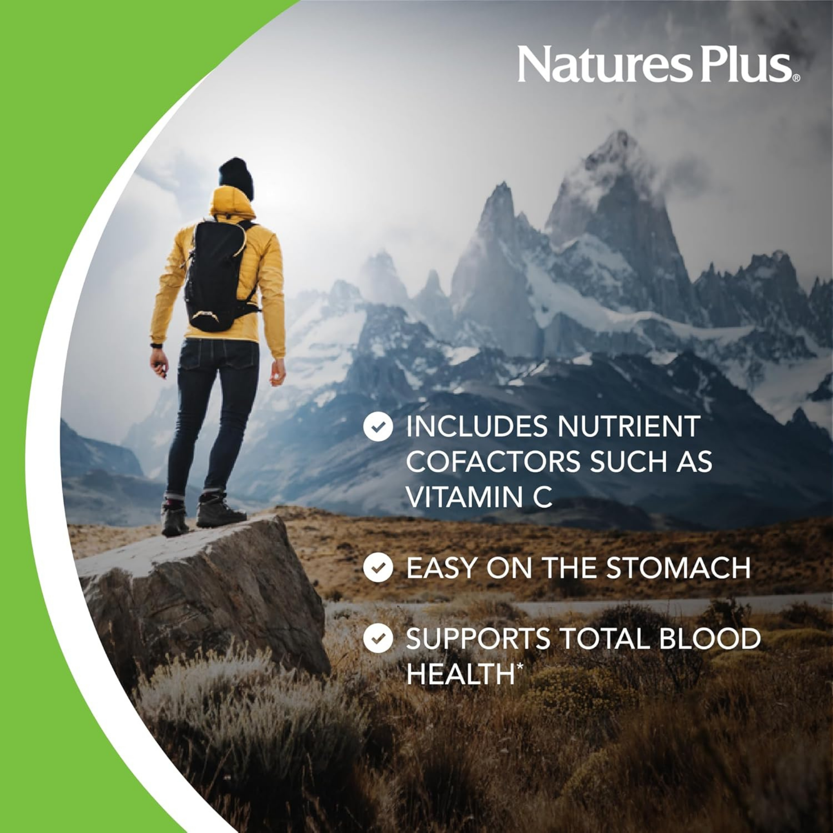 NaturesPlus Hema-Plex Iron, 85 Mg Chelated Iron, 30 Slow-Release Tablets