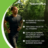 NaturesPlus, Spiru-Tein, High Protein Energy Meal, Vanilla, 8 Packets, 1.2 Oz