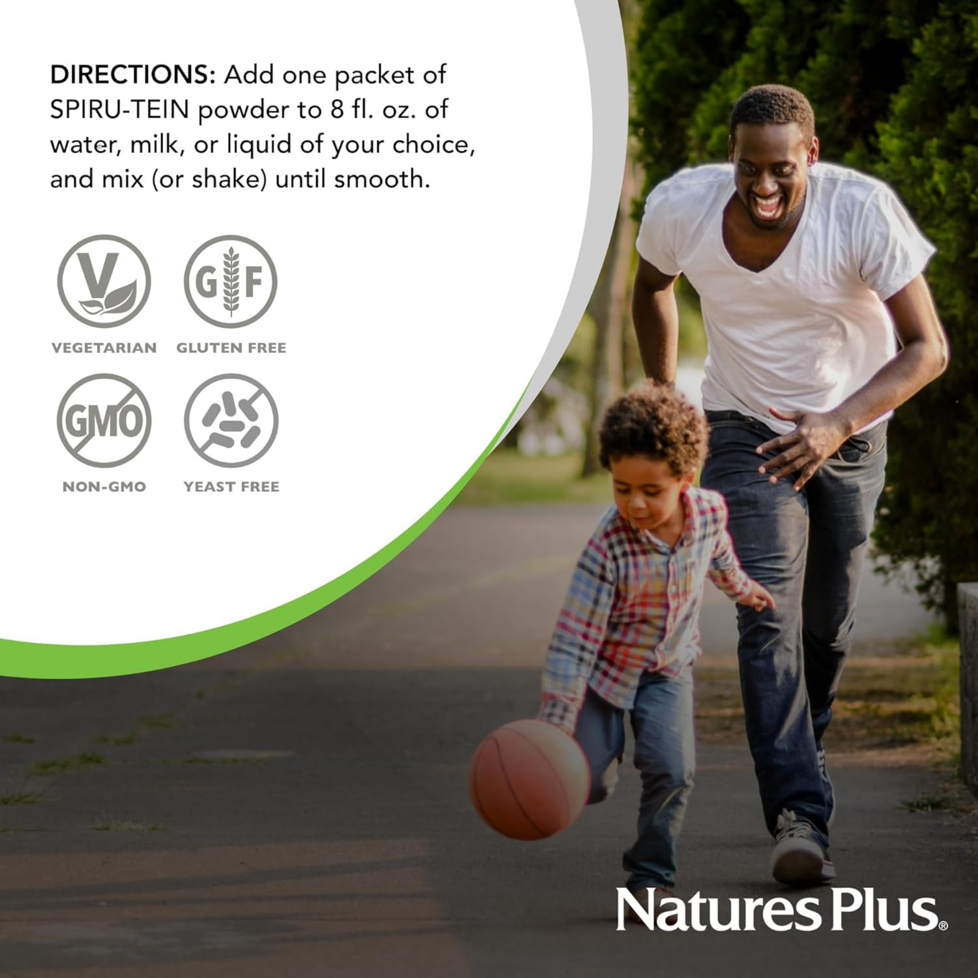NaturesPlus, SPIRU-TEIN, Chocolate, 8 Total Packets