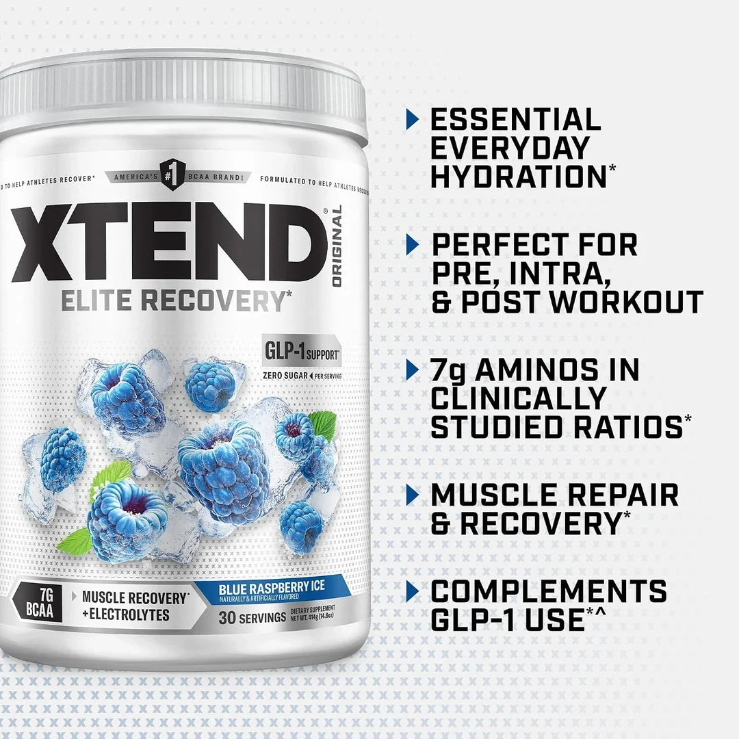 XTEND, 7G BCAA, Blue Raspberry Ice, 14.3 oz (405 g)