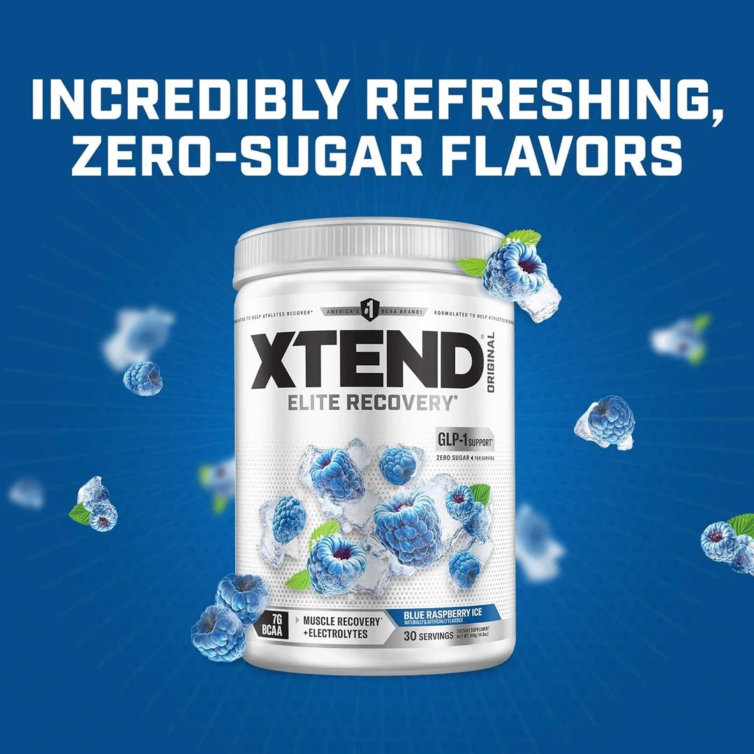 XTEND, 7G BCAA, Blue Raspberry Ice, 14.3 oz (405 g)