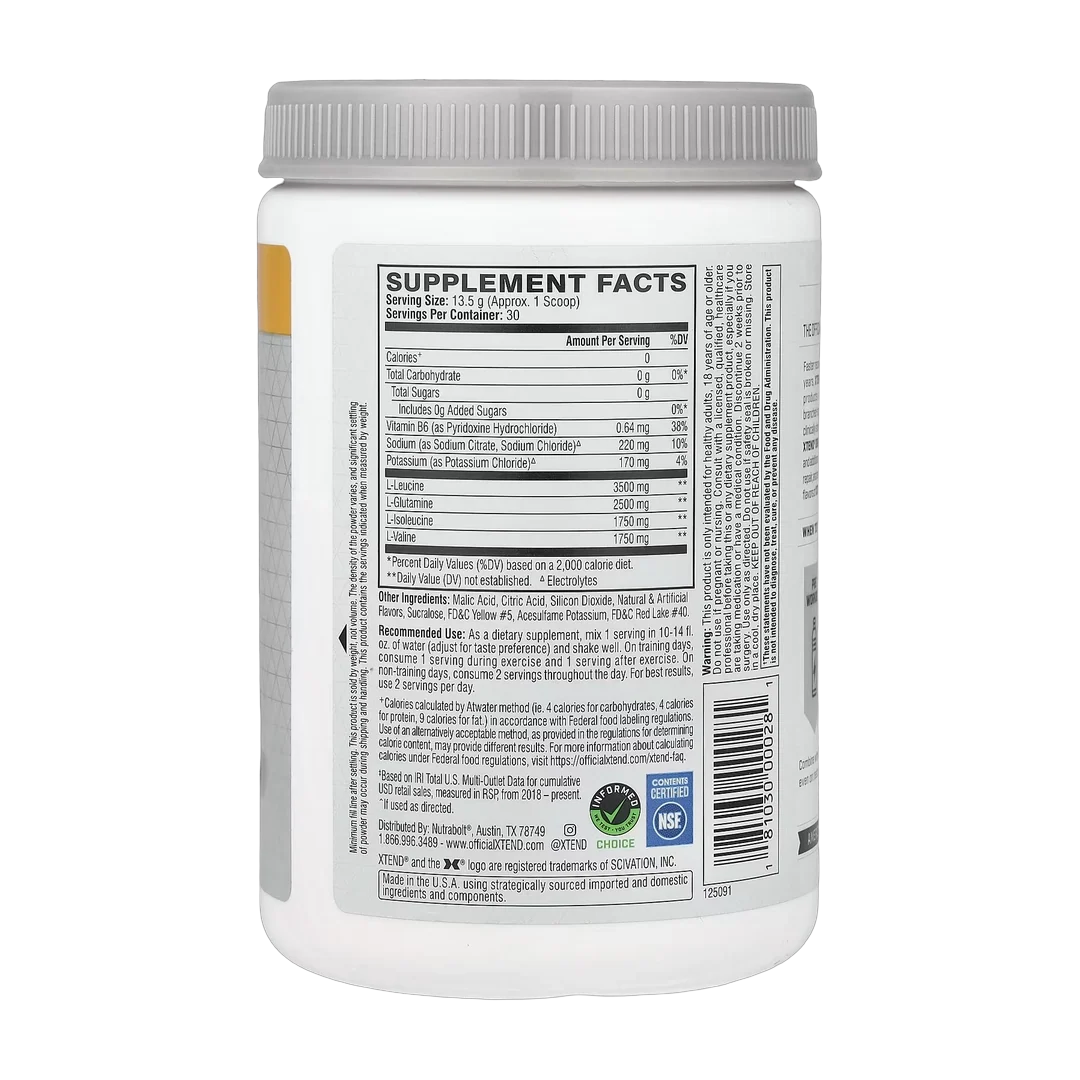 XTEND, 7G BCAA, Mango Madness, 14.3 oz (405 g)