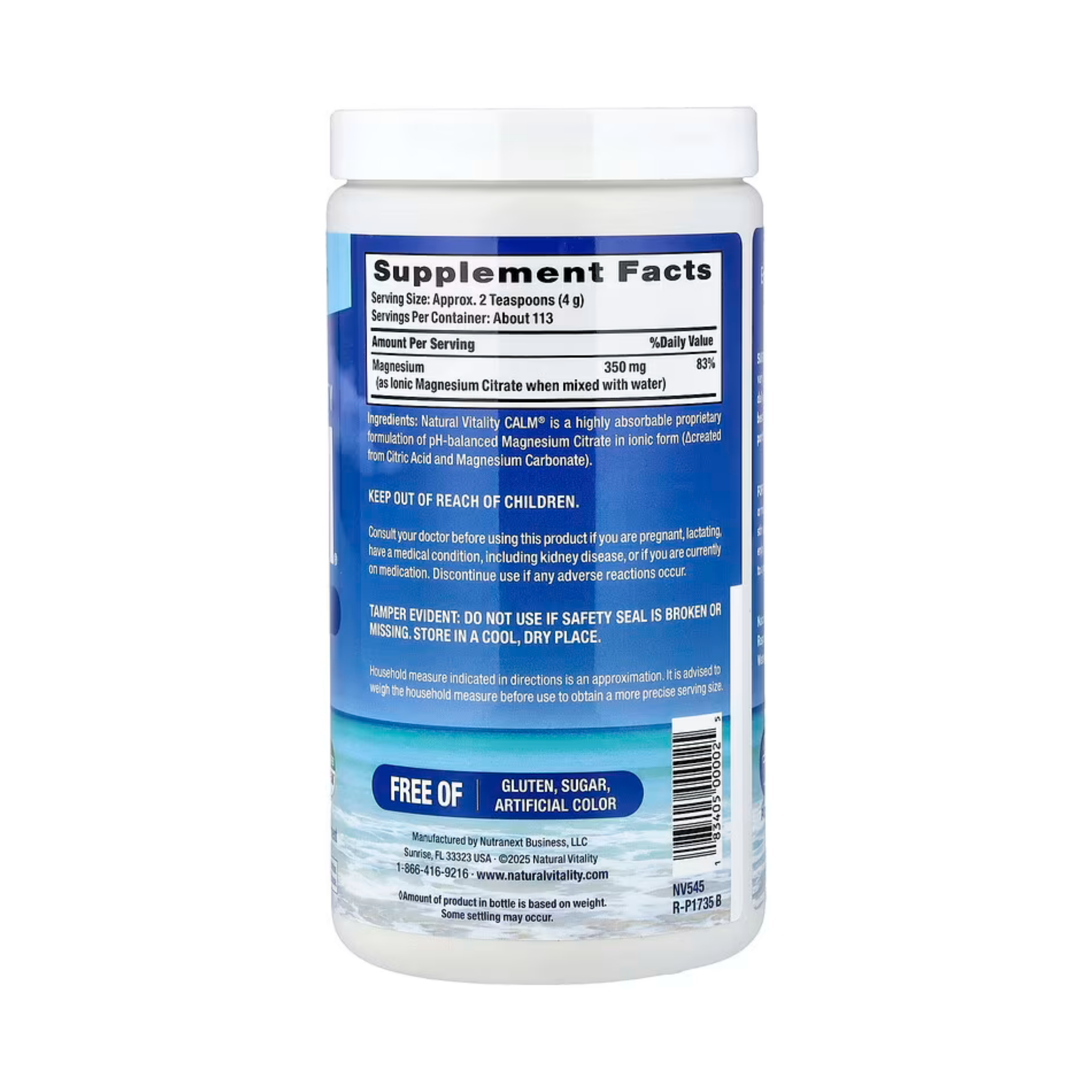 Natural Vitality, CALM, Relaxing Drink Mix, Original Unflavored , 16 oz, 453 g