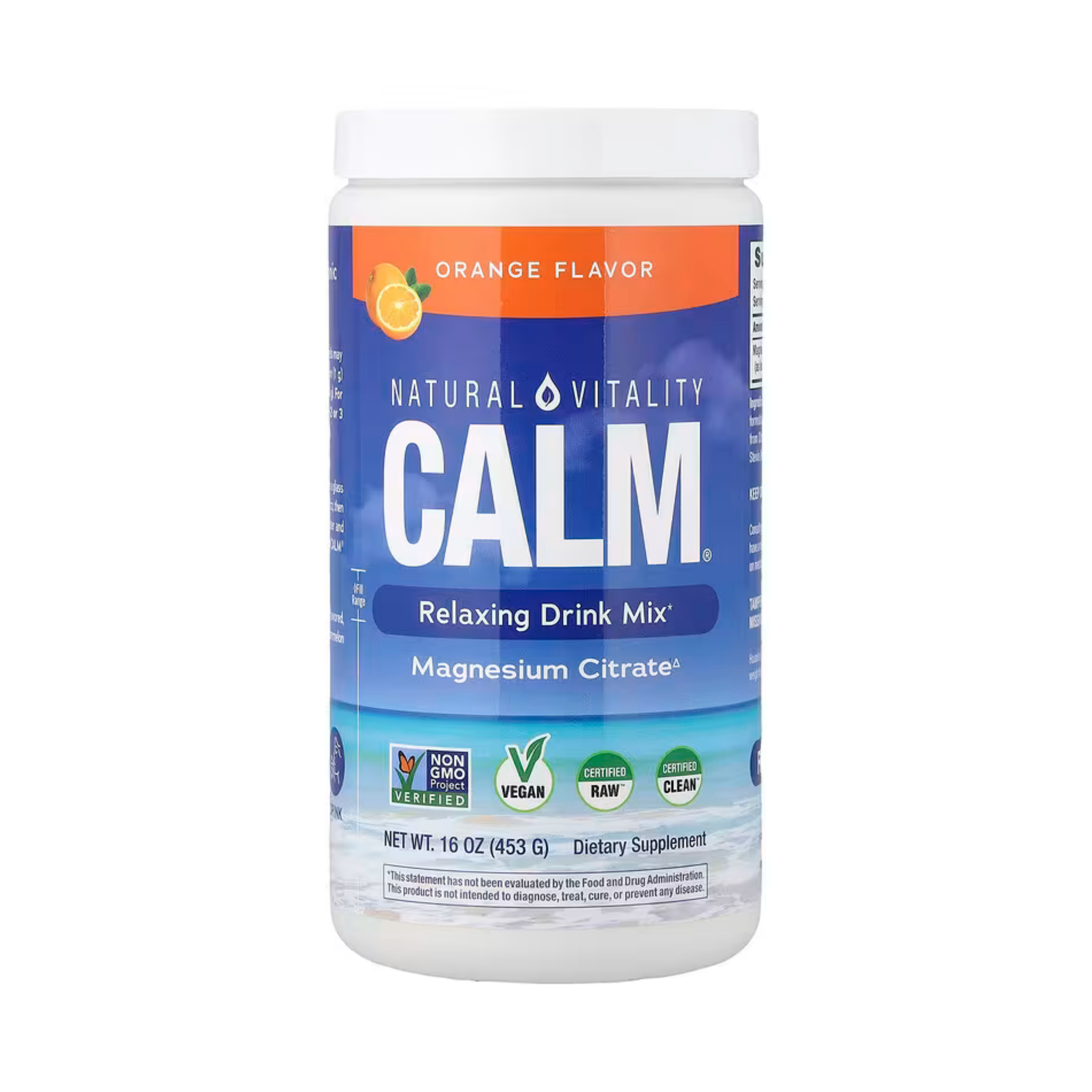 Natural Vitality, CALM, Relaxing Drink Mix, Orange, 16 oz, 453 g