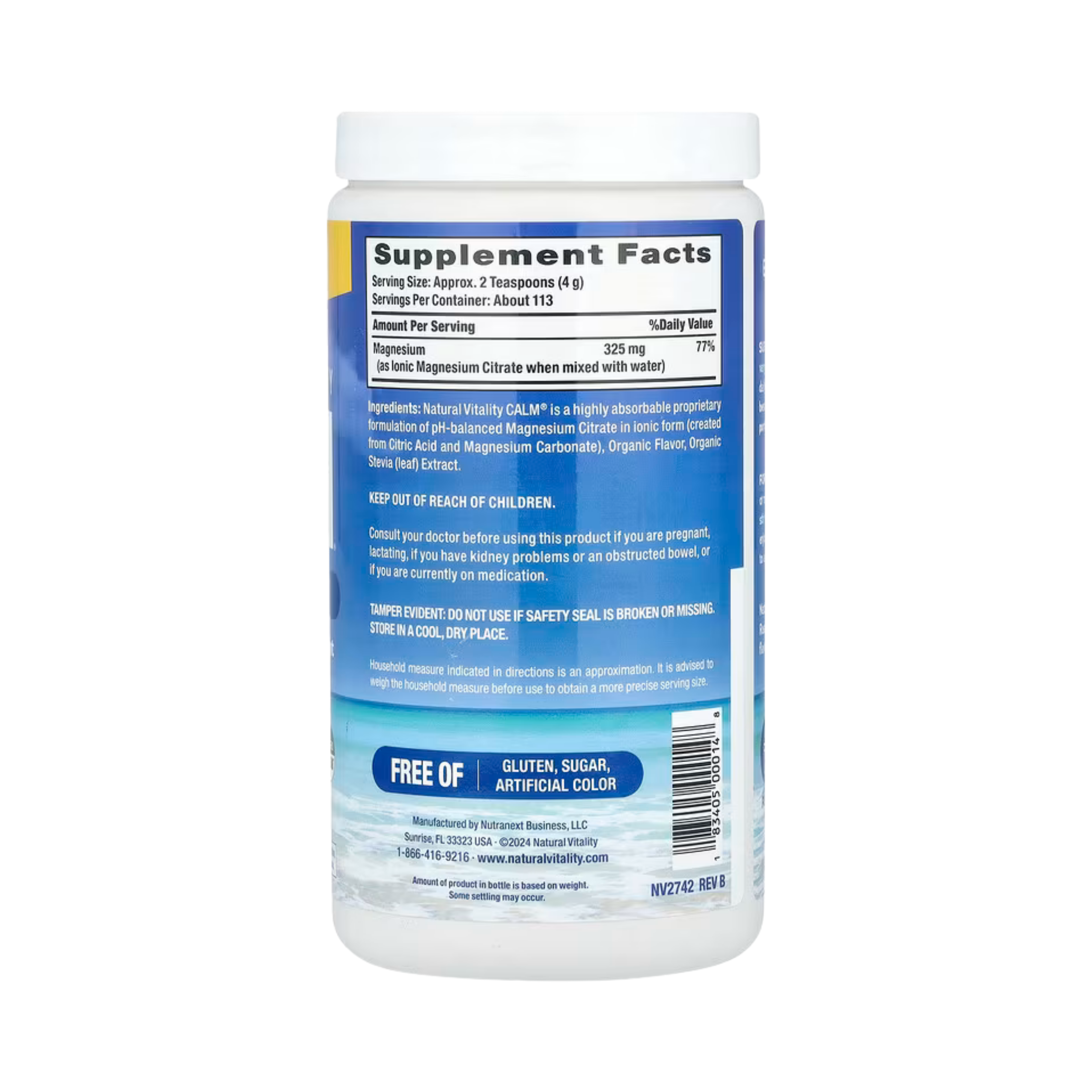 Natural Vitality, CALM, Relaxing Drink Mix, Sweet Lemon, 16 oz, 453 g