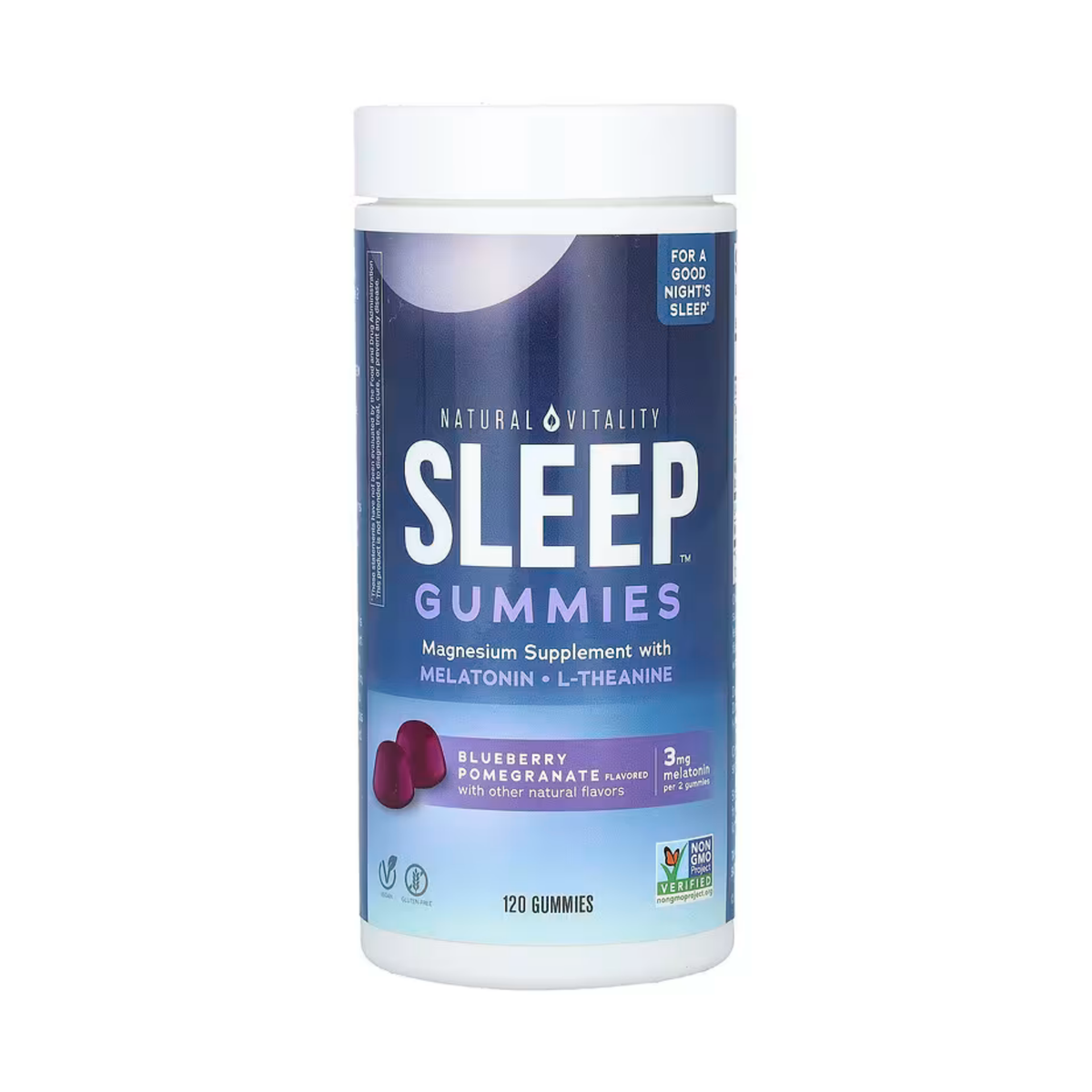 Natural Vitality, Sleep Gummies, Blueberry Pomegranate, 120 Gummies
