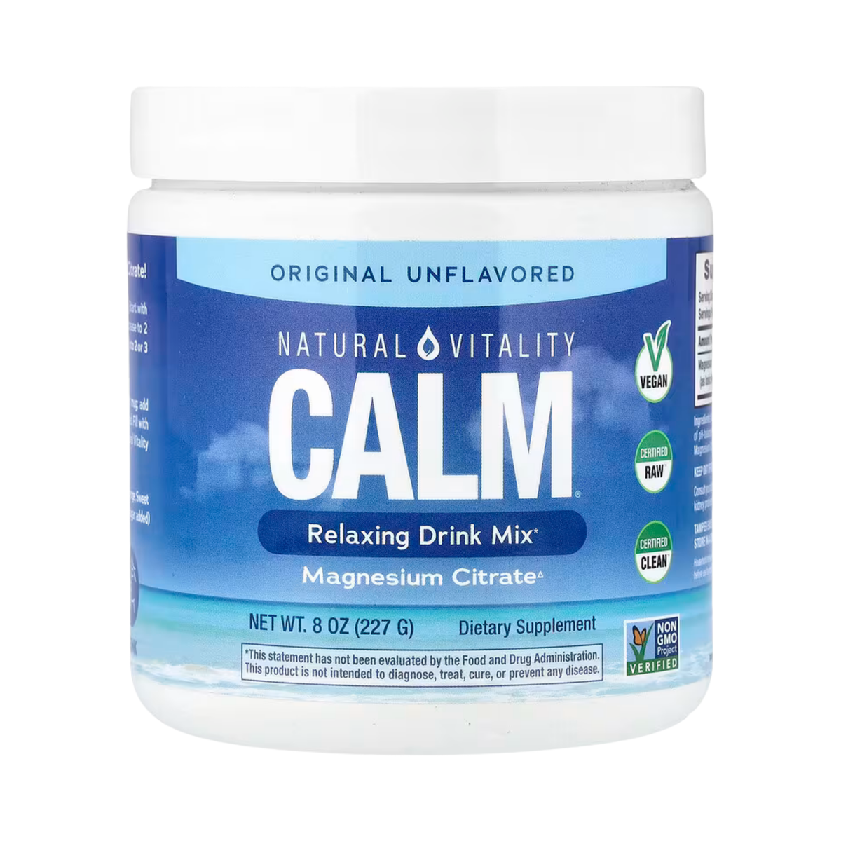 Natural Vitality, CALM, Relaxing Drink Mix, Original Unflavored, 8 oz, 227 g