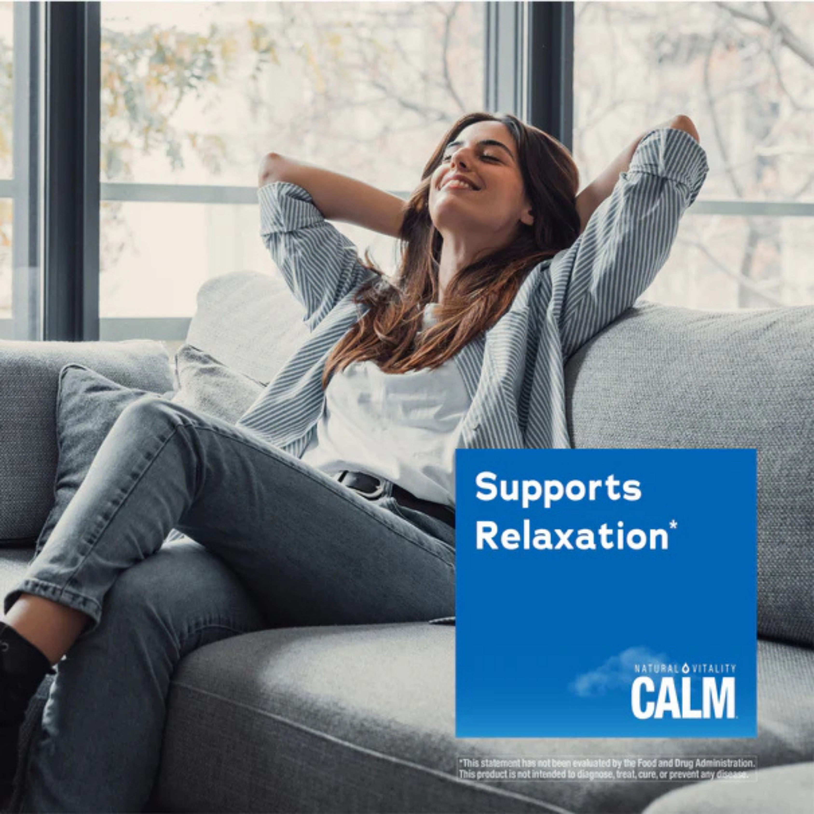 Natural Vitality, CALM, Relaxing Drink Mix, Raspberry-Lemon, 8 oz, 227 g