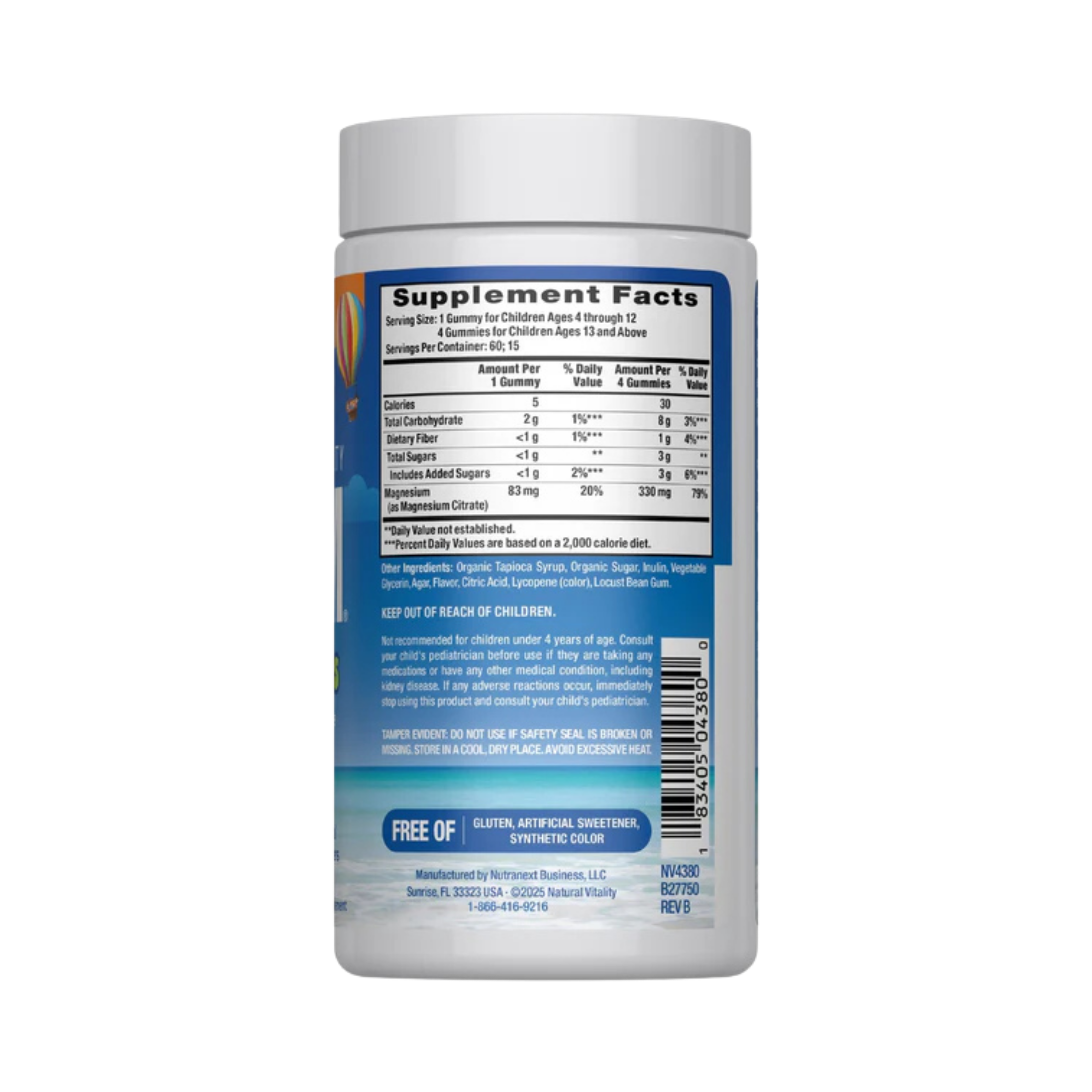 Natural Vitality, CALM Kids, Magnesium Citrate, Sweet Citrus, 60 Gummies