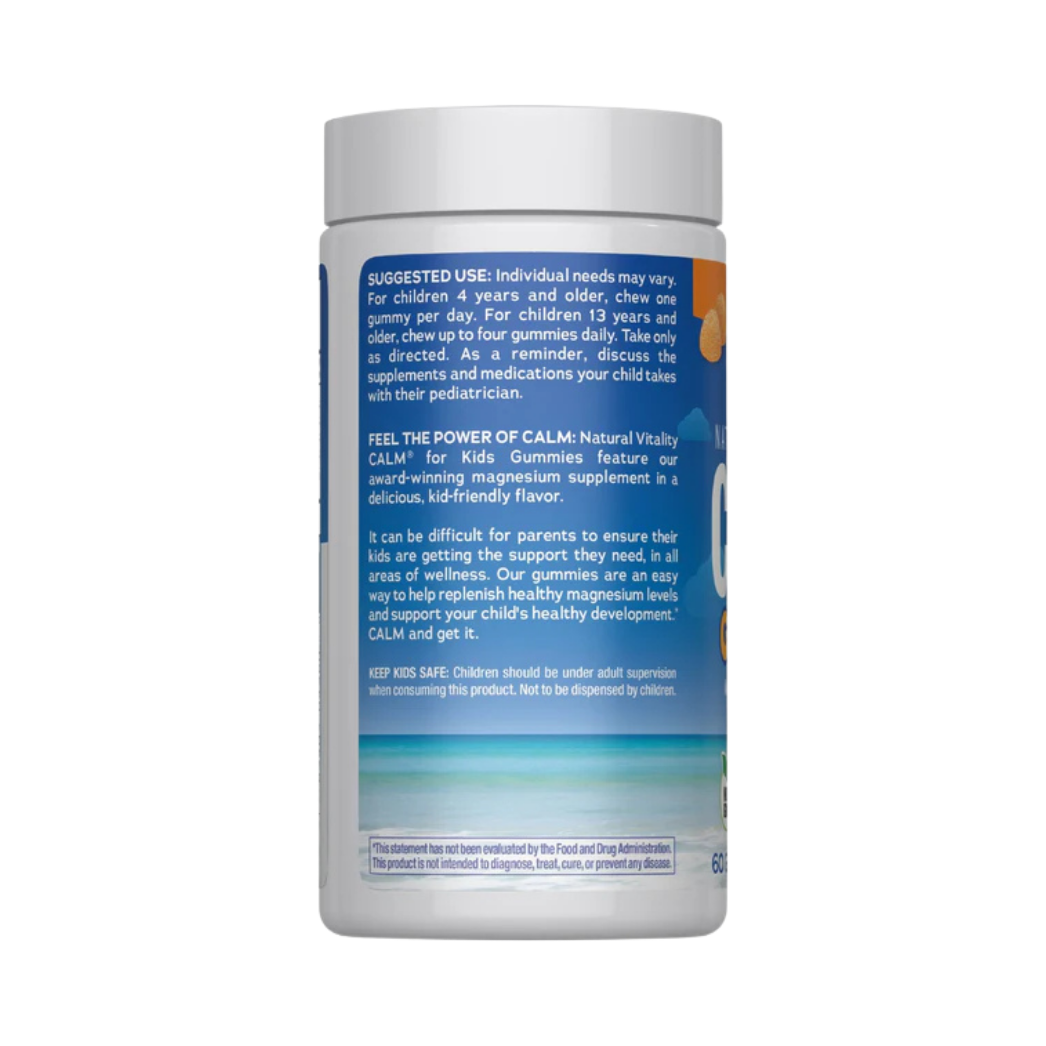 Natural Vitality, CALM Kids, Magnesium Citrate, Sweet Citrus, 60 Gummies