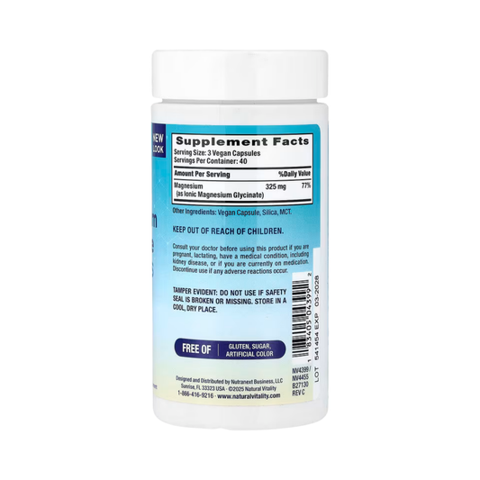Natural Vitality, CALM, Magnesium Glycinate, 325 mg, 120 Vegan Capsules
