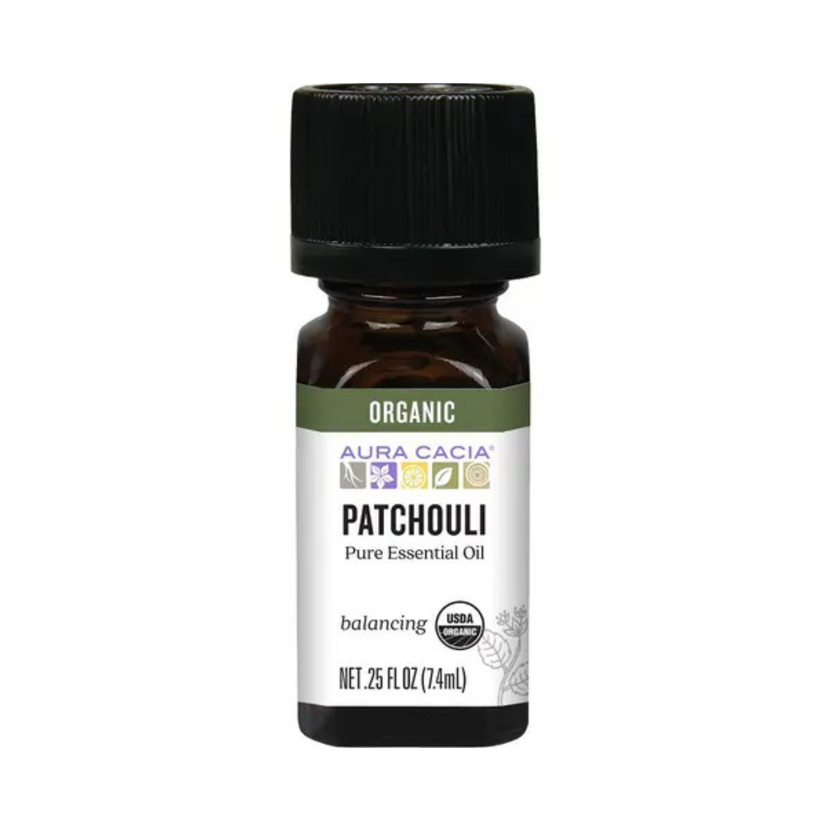 Aura Cacia, Organic Patchouli, Essential Oil, 0.25 Fl Oz