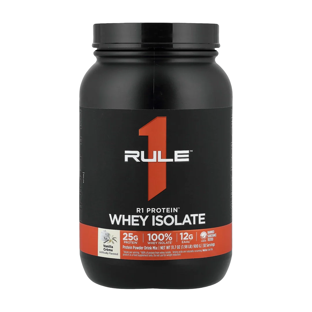 Rule One Proteins, R1 Protein™ Whey Isolate, Vanilla Creme, 1.98 lb (900 g)