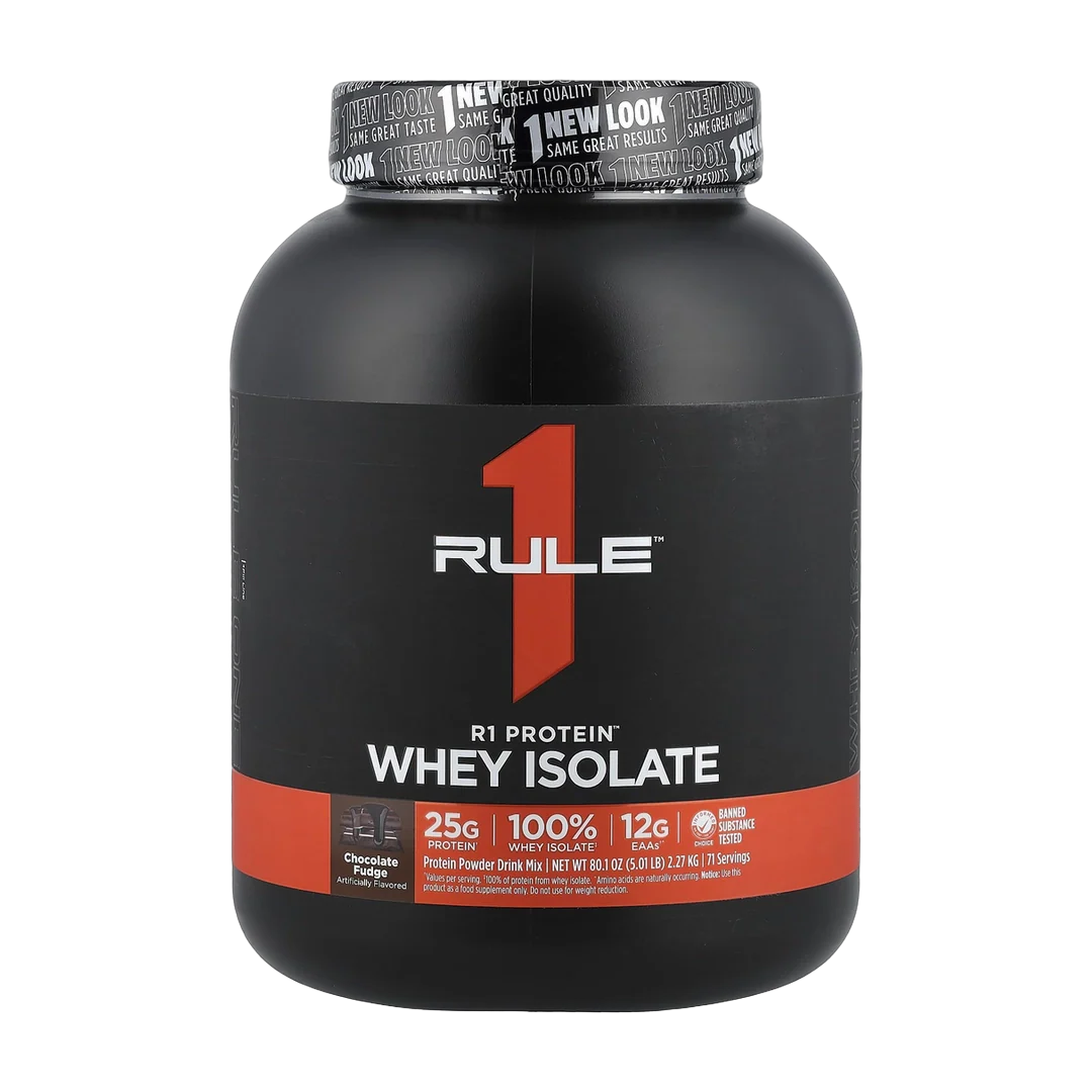 Rule One Proteins, R1 Protein™ Whey Isolate, Chocolate Fudge, 5.01 lb (2.27 kg)