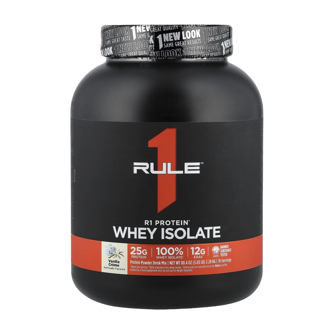 Rule One Proteins, R1 Protein™ Whey Isolate, Vanilla Creme, 5.03 lb (2.28 kg)