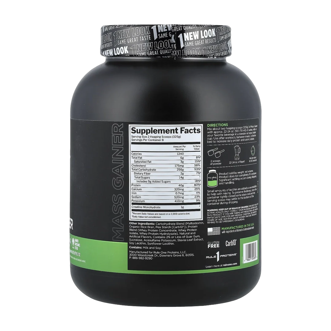 Rule One Proteins, Mass Gainer, Vanilla Creme, 5.73 lb (2.6 kg)