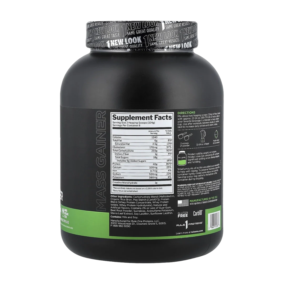 Rule One Proteins, Mass Gainer, Strawberries & Creme, 5.71 lb (2.59 kg)
