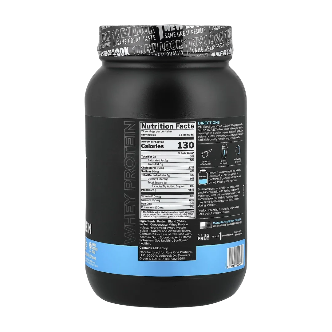 Rule One Proteins, Whey Protein, Vanilla Ice Cream, 1.96 lb (891 g)