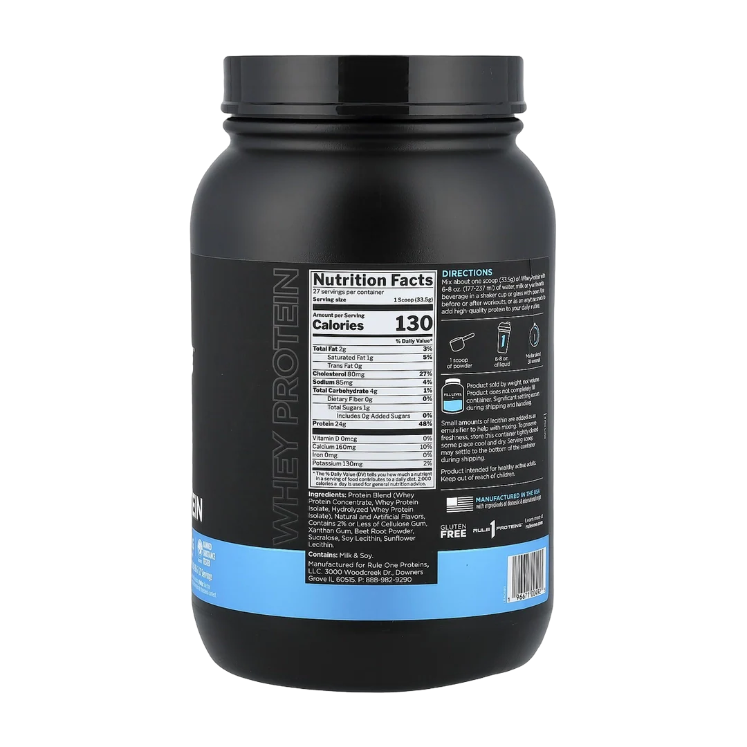 Rule One Proteins, Whey Protein, Strawberries & Creme, 1.99 lb (905 g)