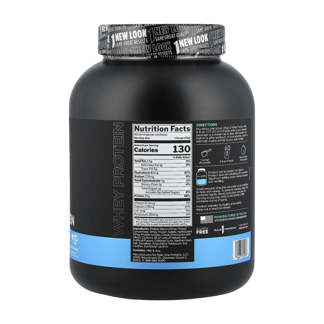 Rule One Proteins, Whey Protein, Chocolate Fudge, 5.02 lb (2.28 kg)