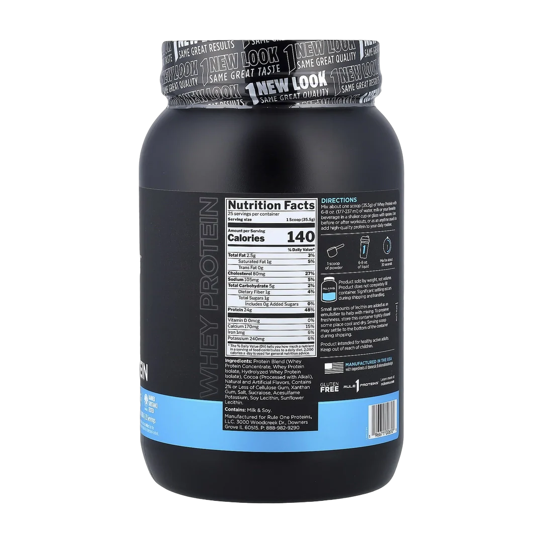 Rule One Proteins, Whey Protein, Chocolate Peanut Butter, 1.96 lb (888 g)